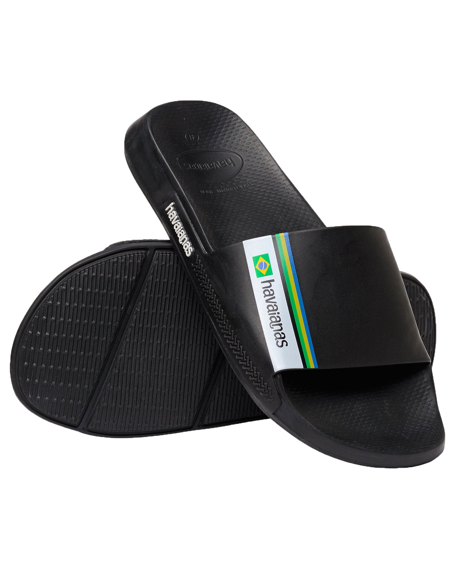 Ciabatte Havaianas Slide Brasil Nero