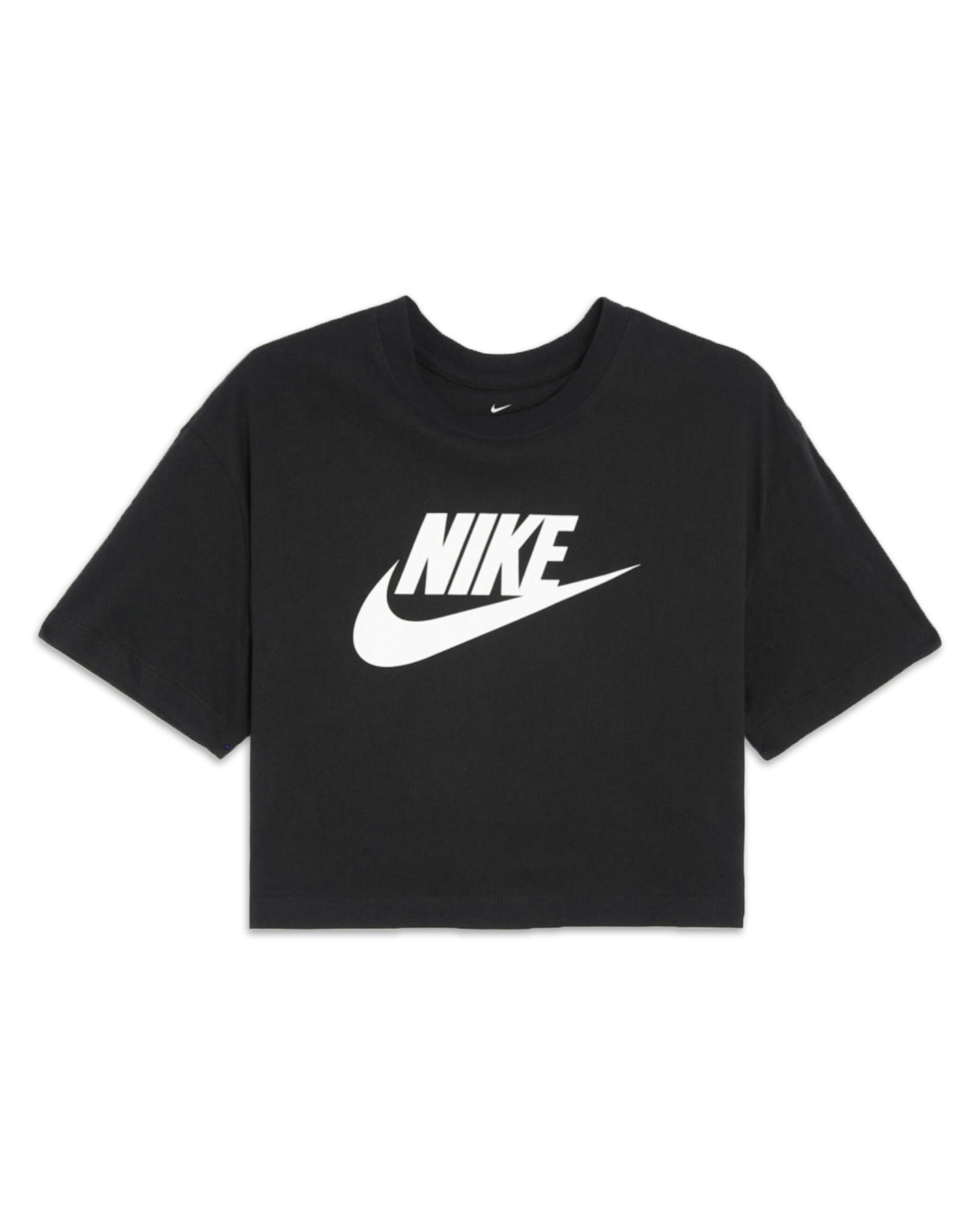 Crop Tee Nike Big Logo Black