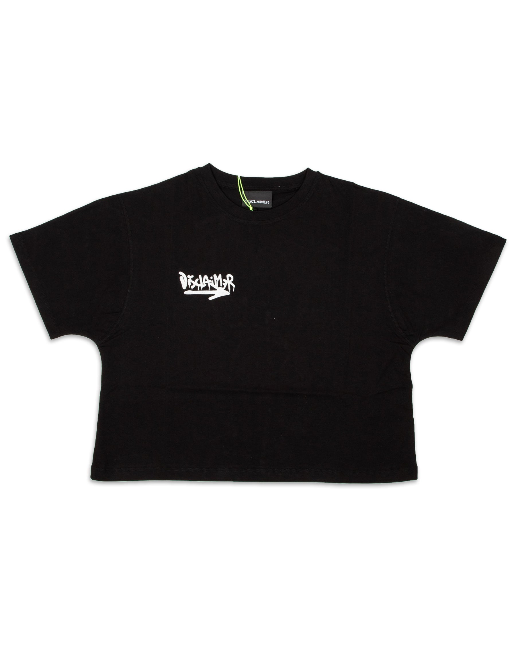 Classic Logo T-Shirt Crop Donna 22EDS51709-Nero