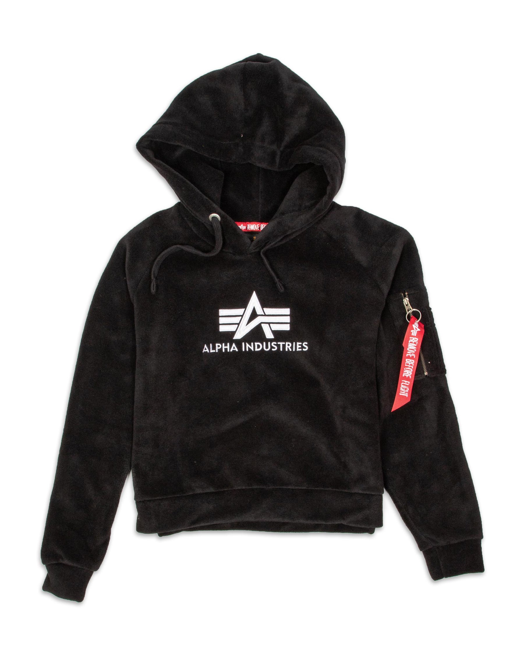 Felpa Alpha Industries polar Hoodie Nero 128055-03