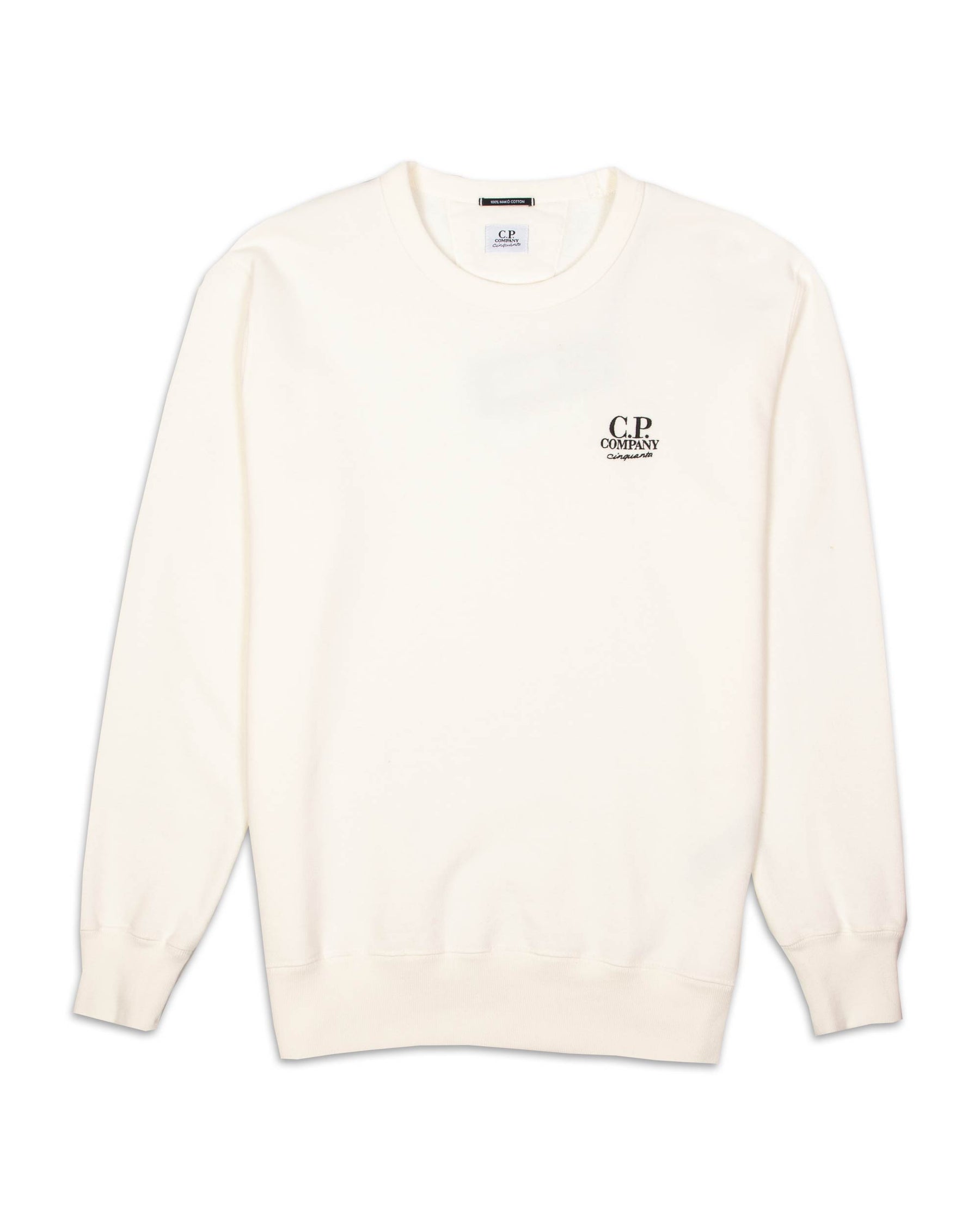 Felpa CP Company Mako Cinquanta Bianco