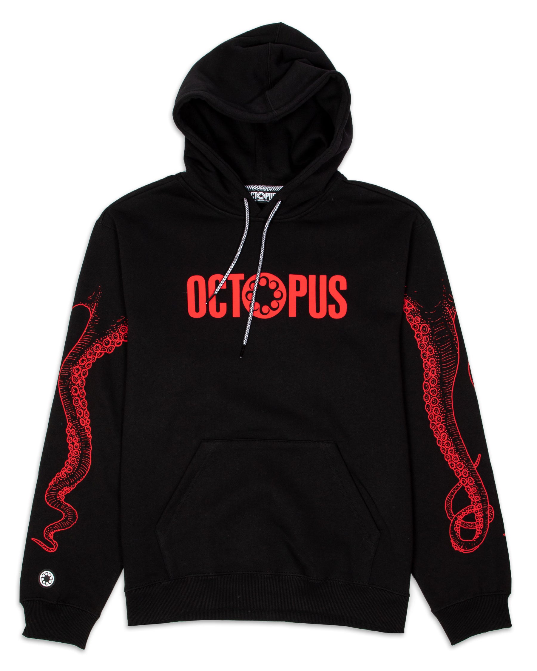 Felpa Cappuccio OctopusOutline Logo 21WOSH18-Nero