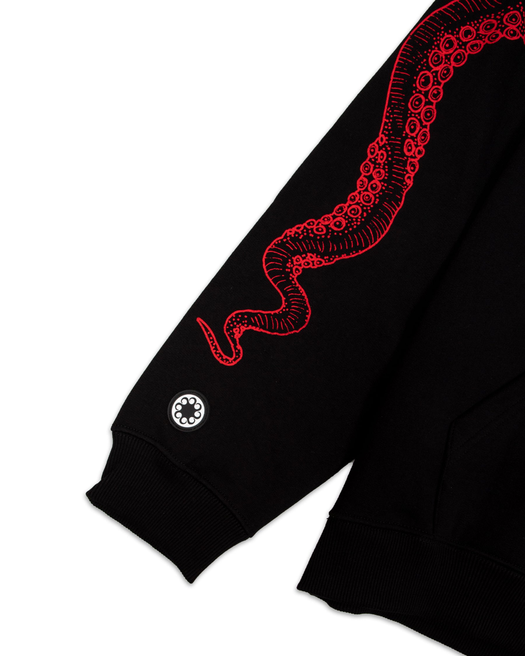 Felpa Cappuccio OctopusOutline Logo 21WOSH18-Nero
