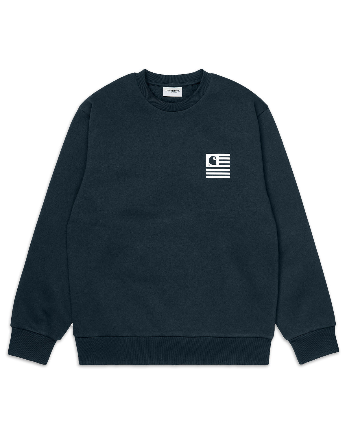 Felpa Carhartt Fade State Blu I029528-OIVXX