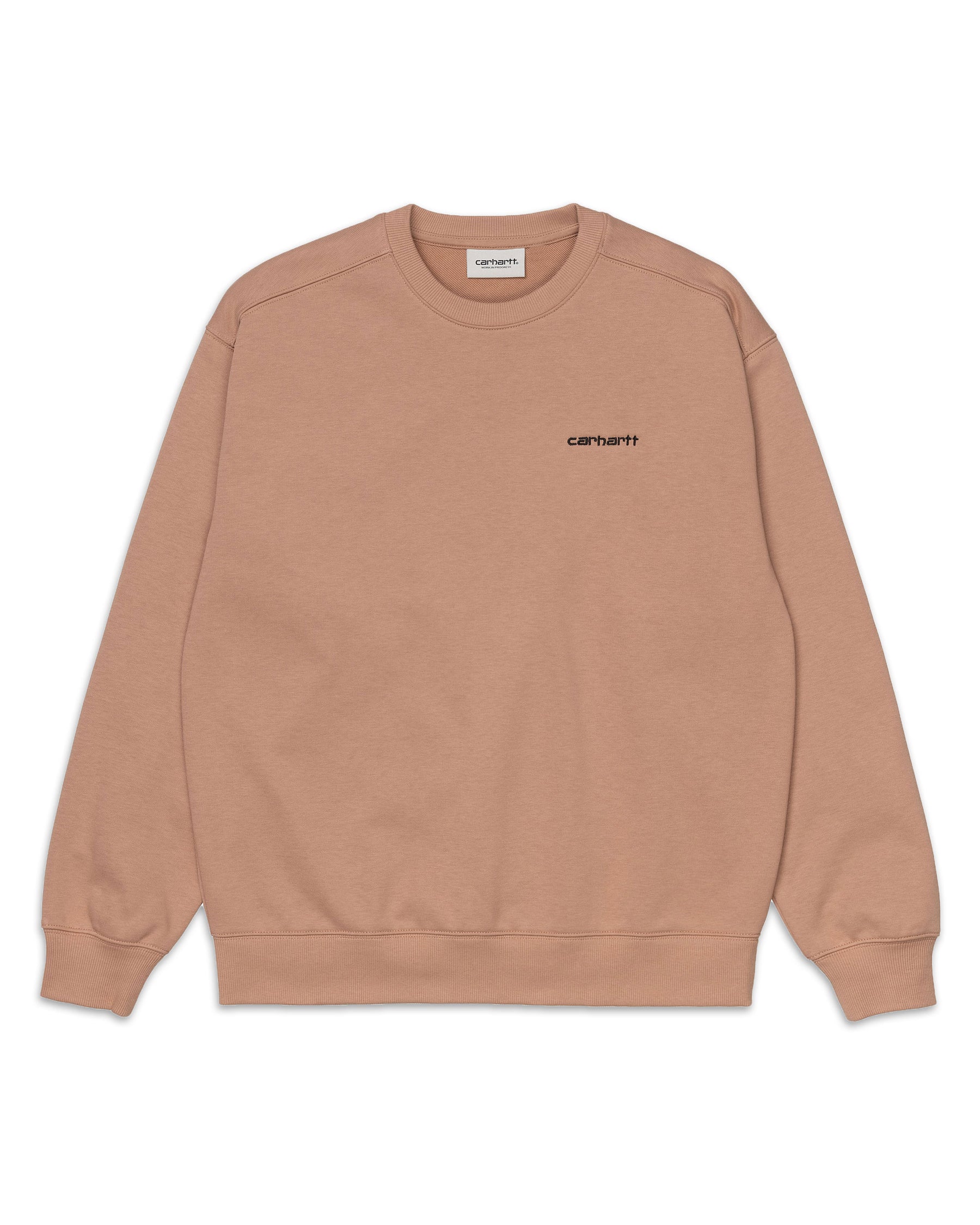 Felpa Carhartt Script Embroidery Beige I025343-0K8XX