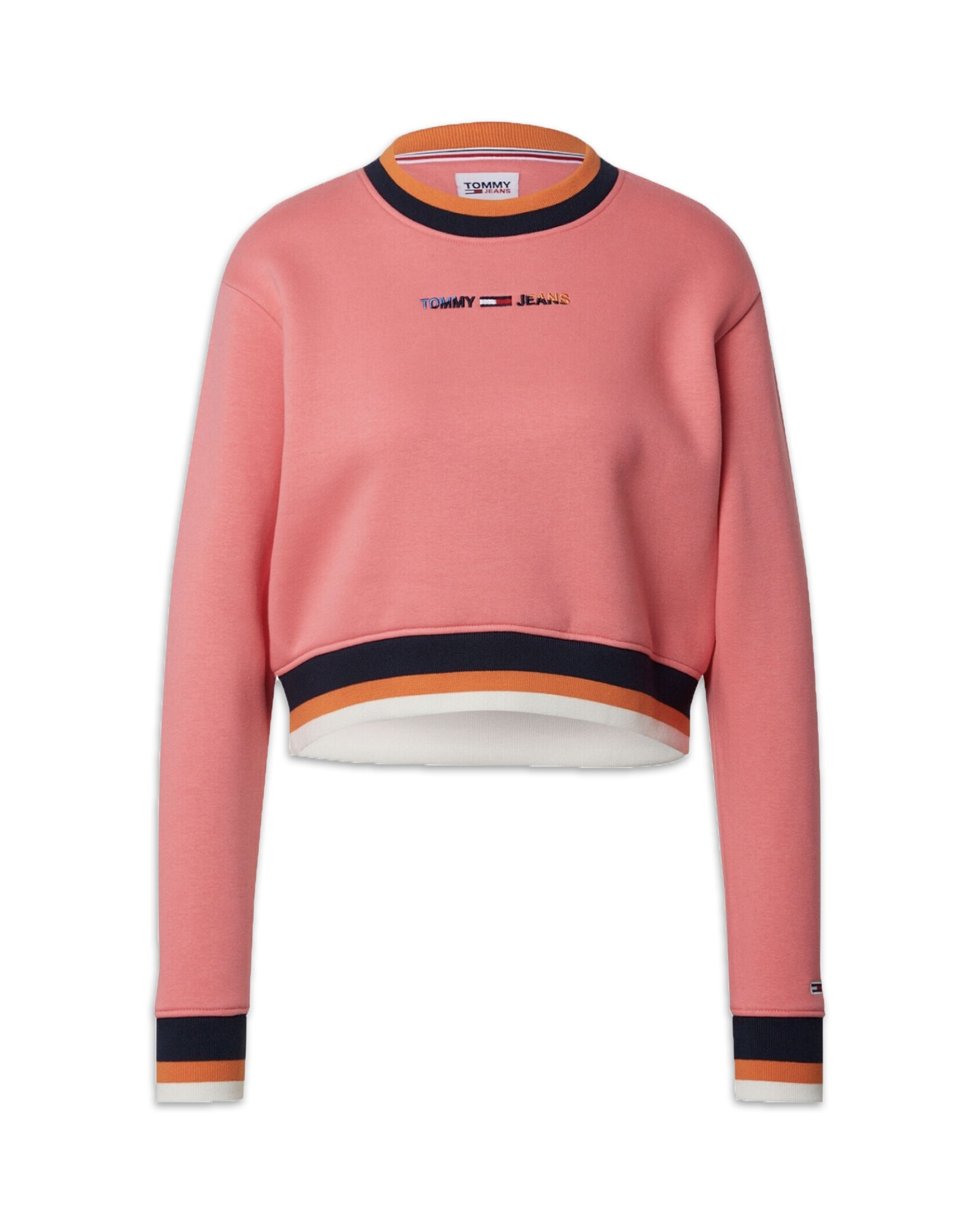 Felpa Crop Tommy Jeans Rosa DW0DW09255-TIF