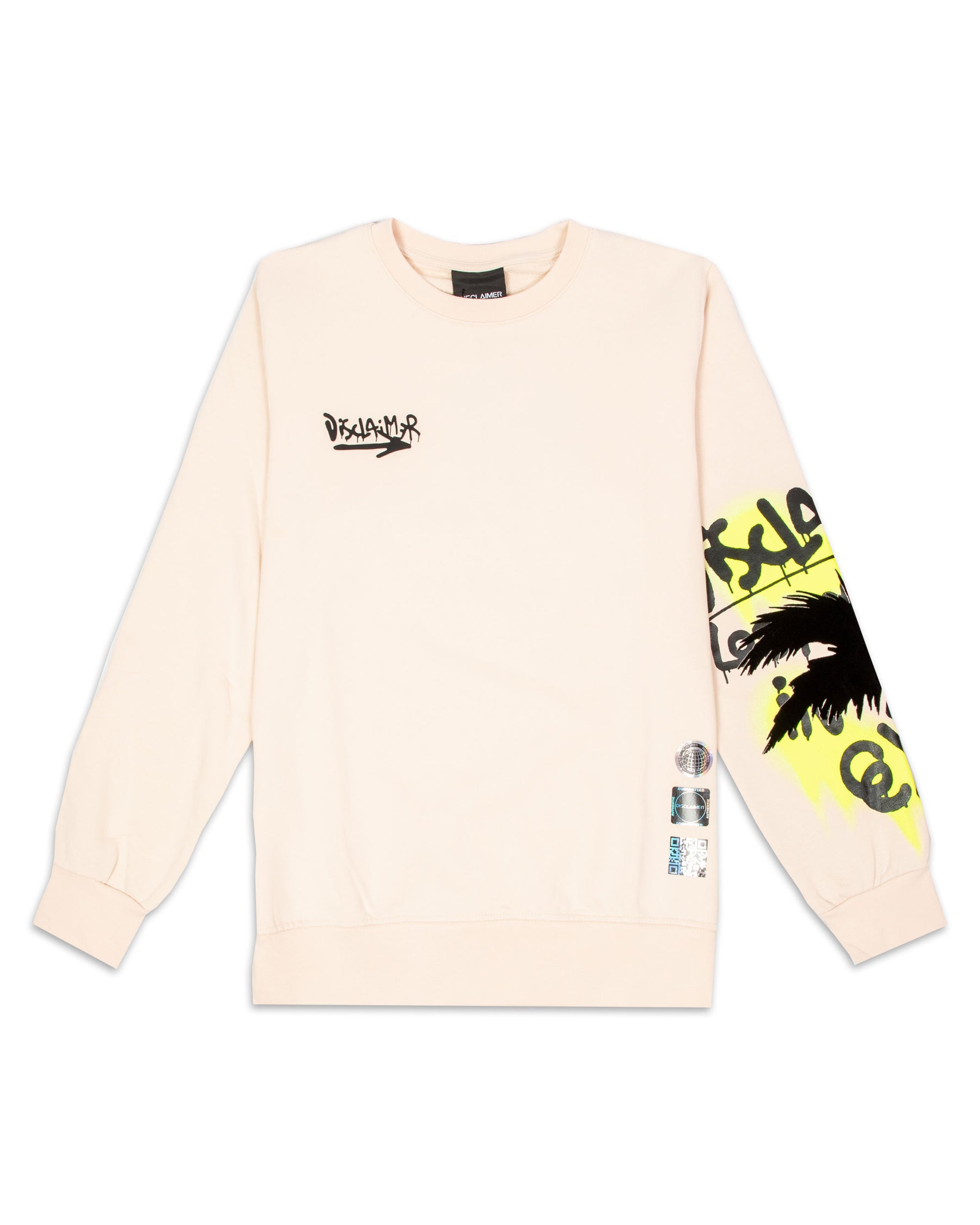 Felpa Giro Collo Palma Off White 21IDS50925