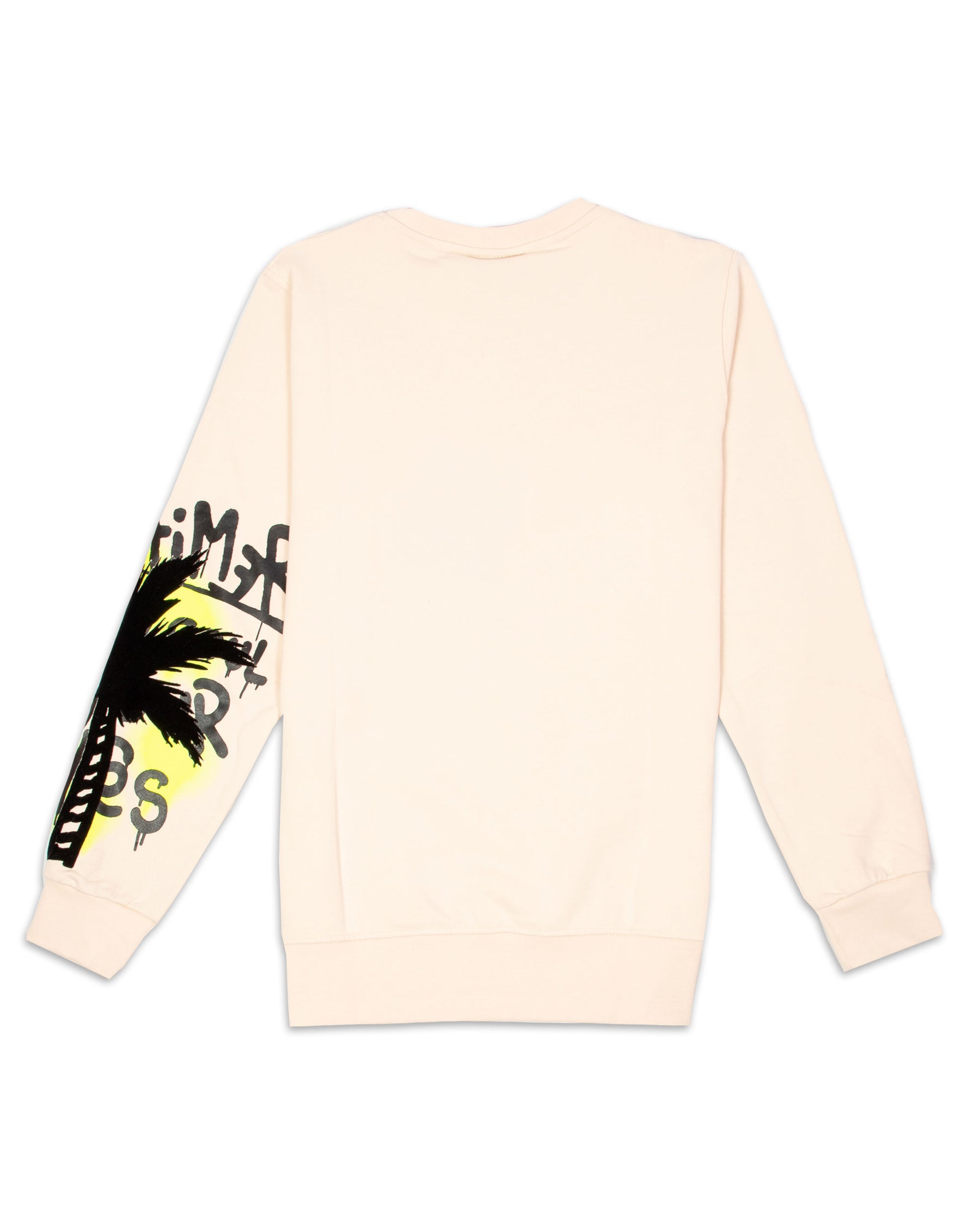Felpa Giro Collo Palma Off White 21IDS50925