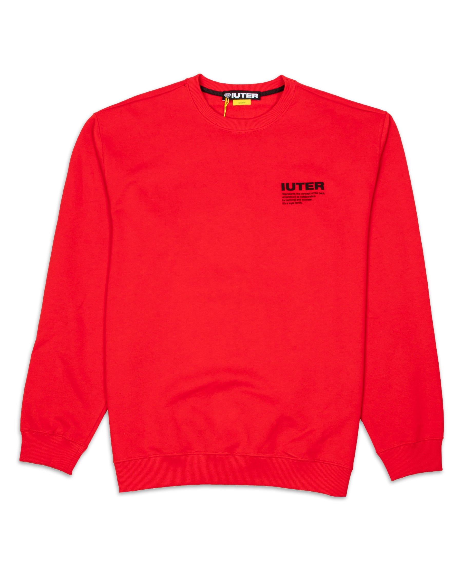 Felpa Iuter Info Crewneck 21WISC09-ROSSO