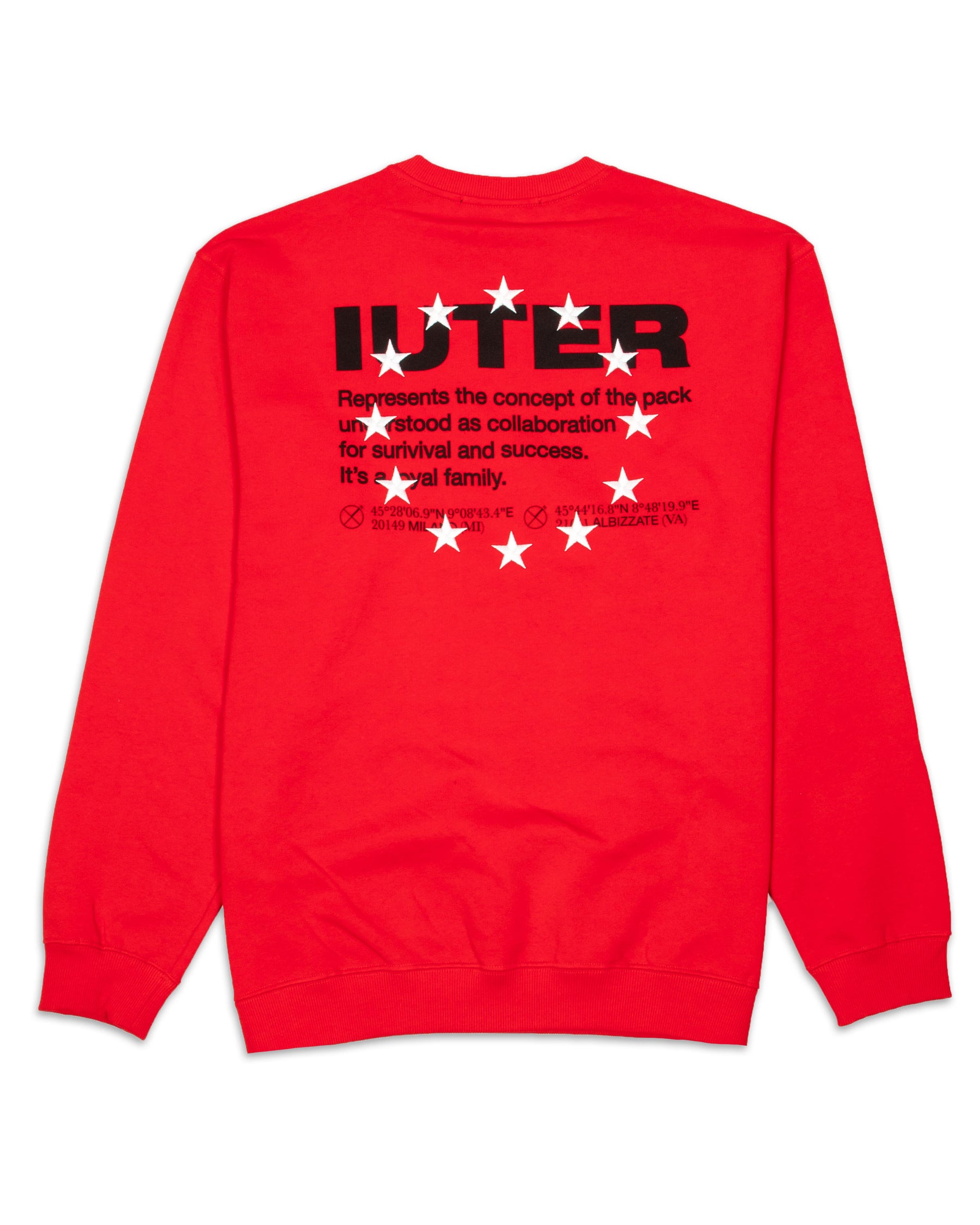 Felpa Iuter Info Crewneck 21WISC09-ROSSO