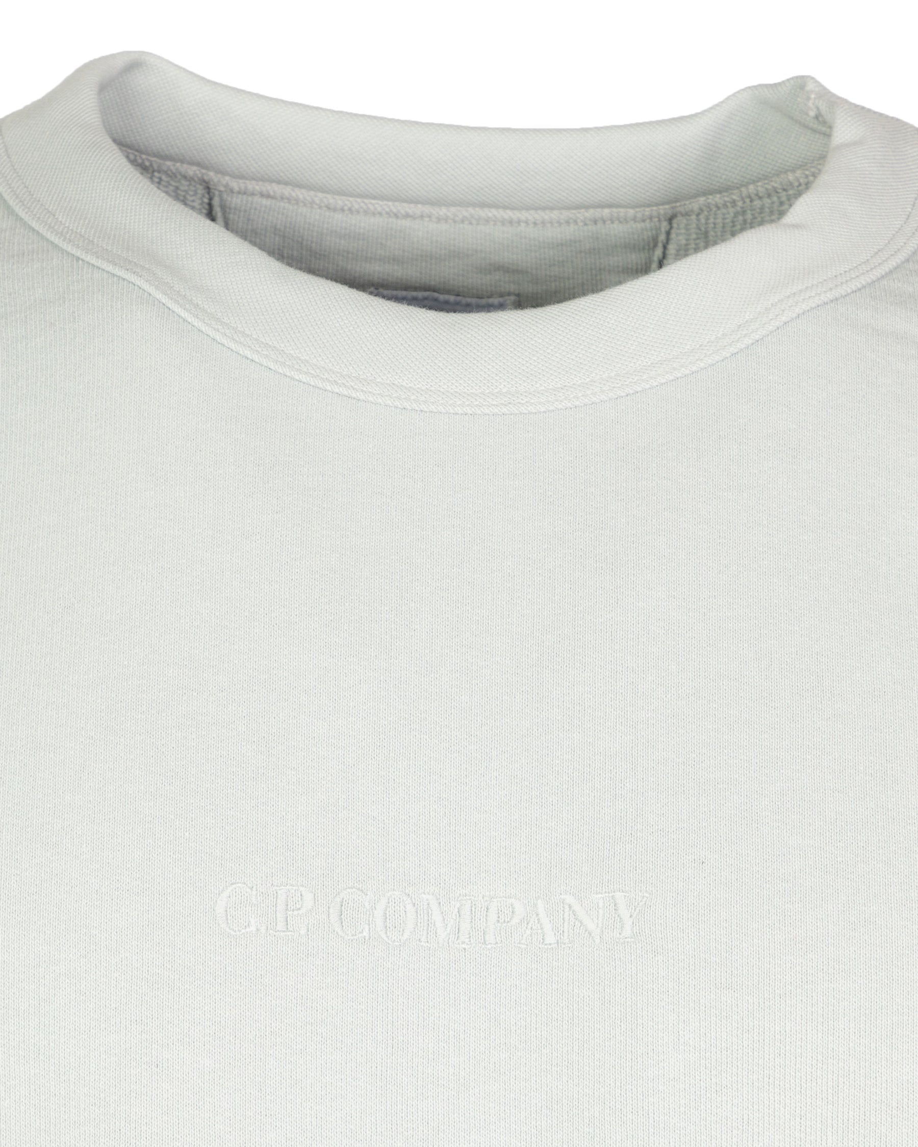 CP CompanyFleece Logo Sweatshirt Harbor Mist