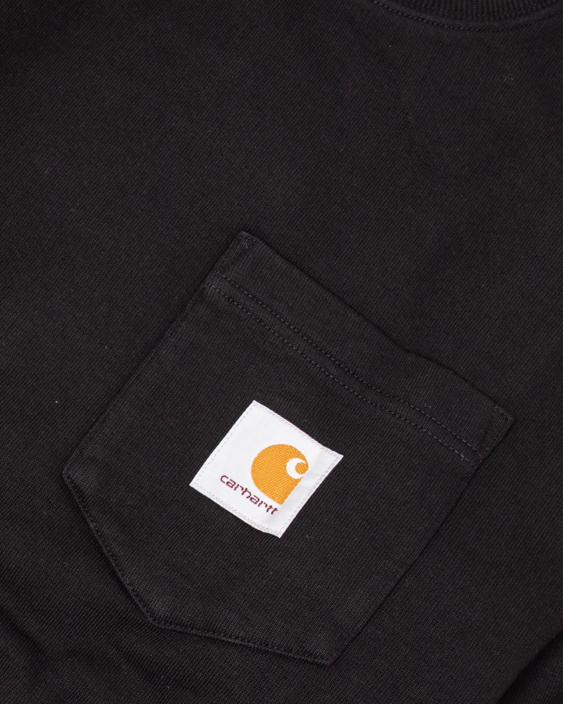 Man Carhartt Pocket Sweat Black