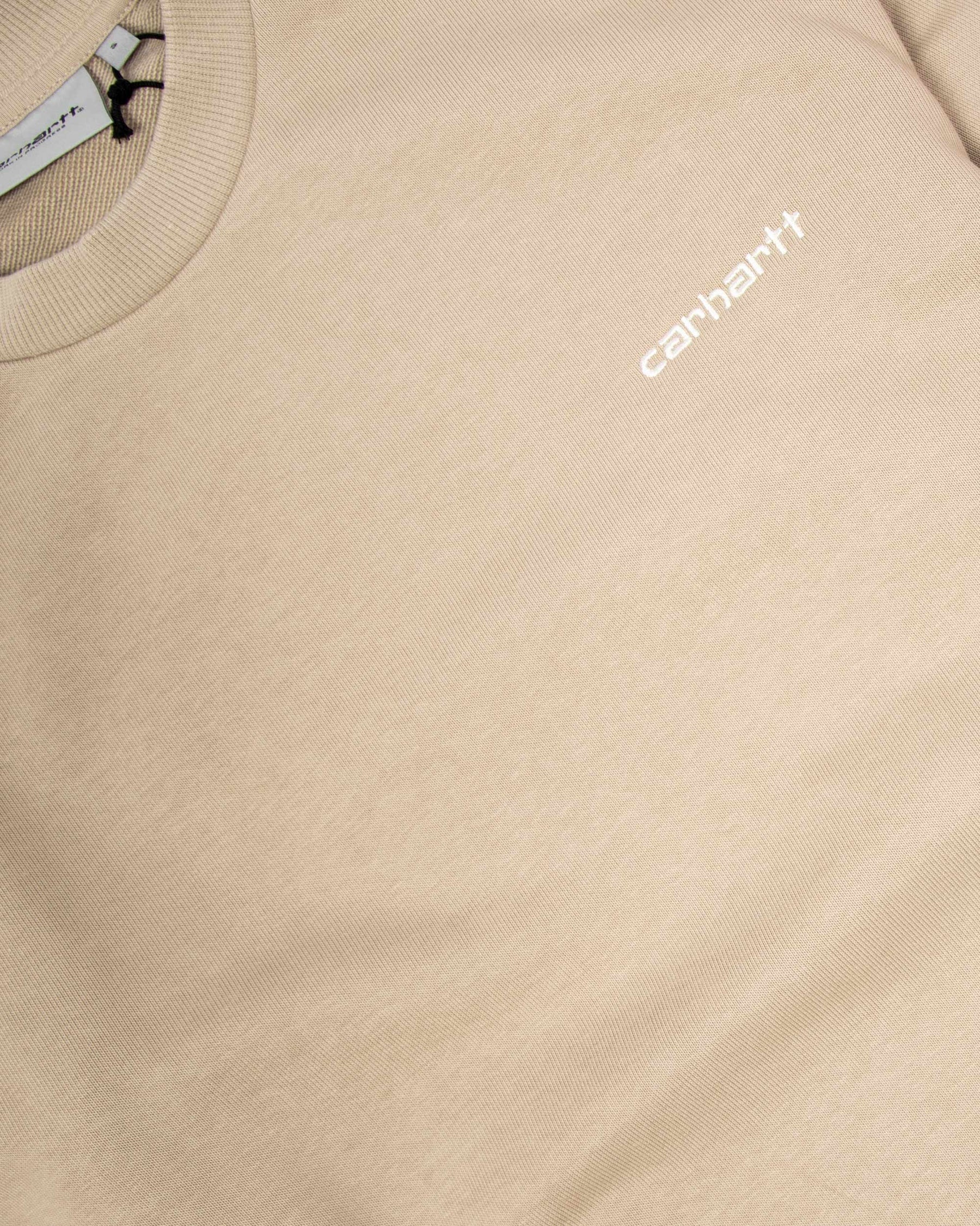 Felpa Uomo Carhartt Script Beige