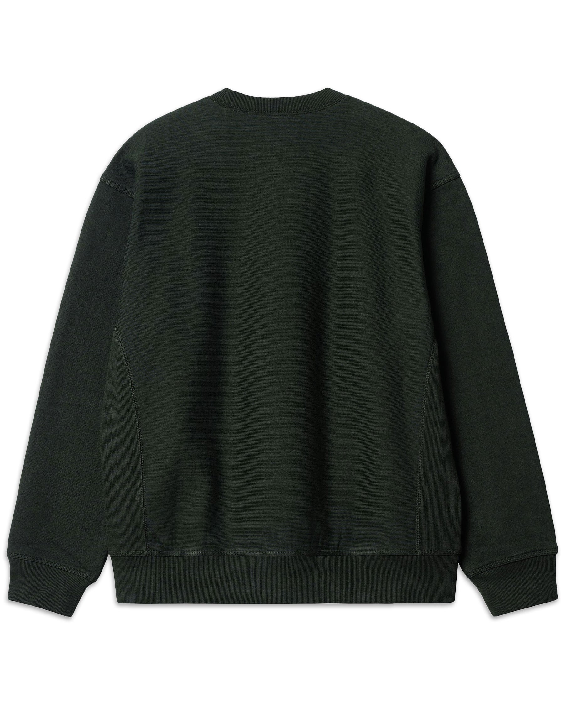 Man Sweatshirt Carhartt Wip American Script Sweat Dark Cedar