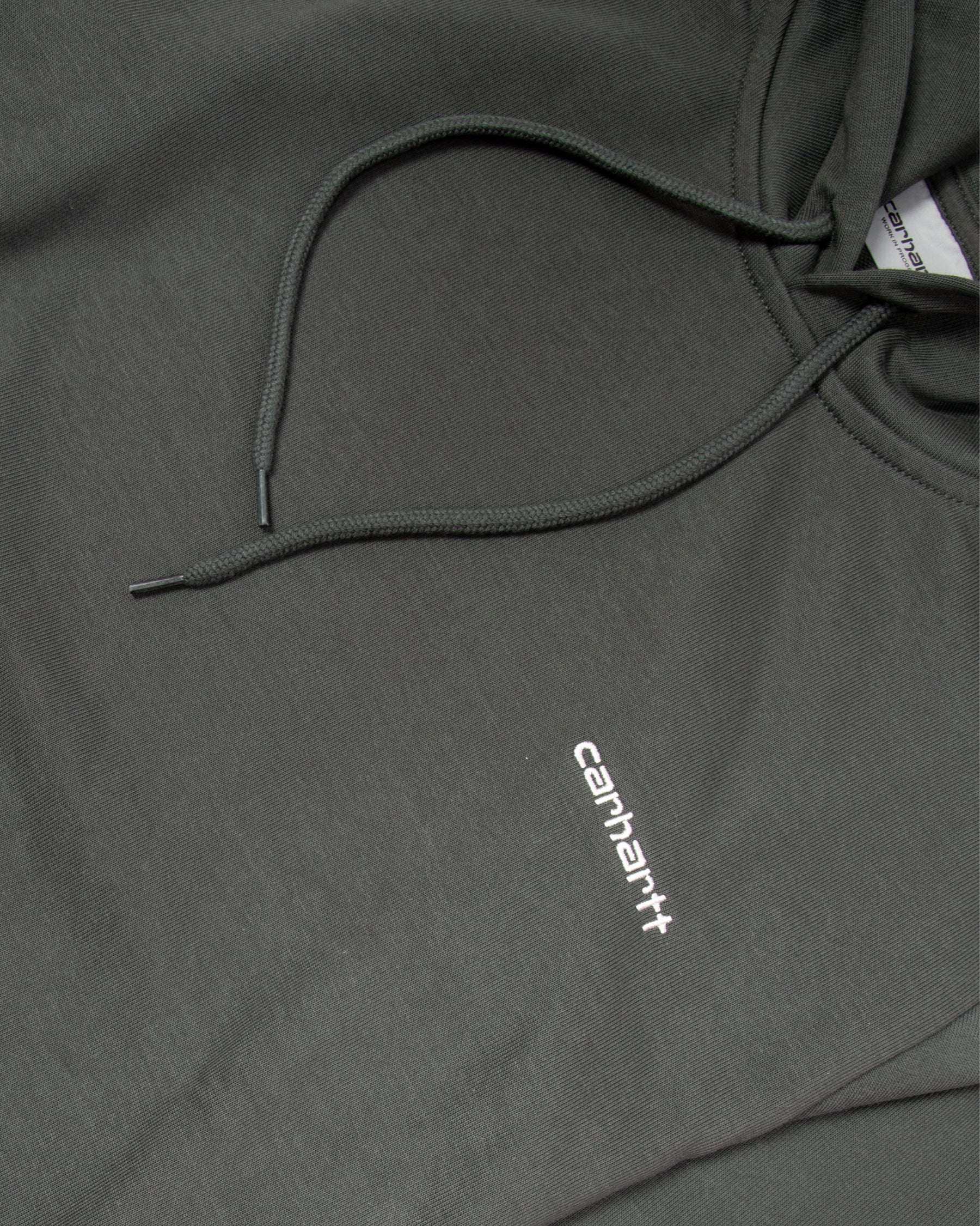 Felpa Uomo Carhartt Wip Script Embroidery Verde