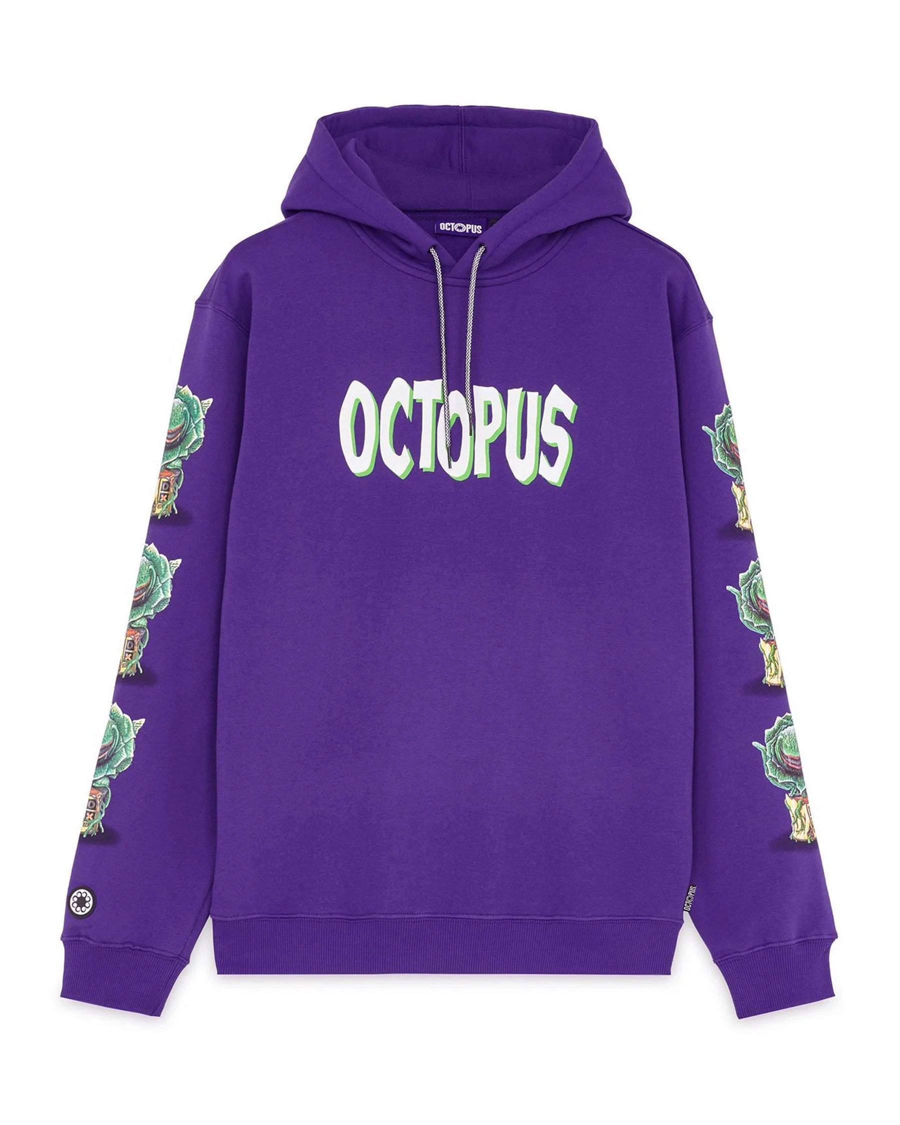 Felpa Uomo Octopus Feed Me Hoodie Viola