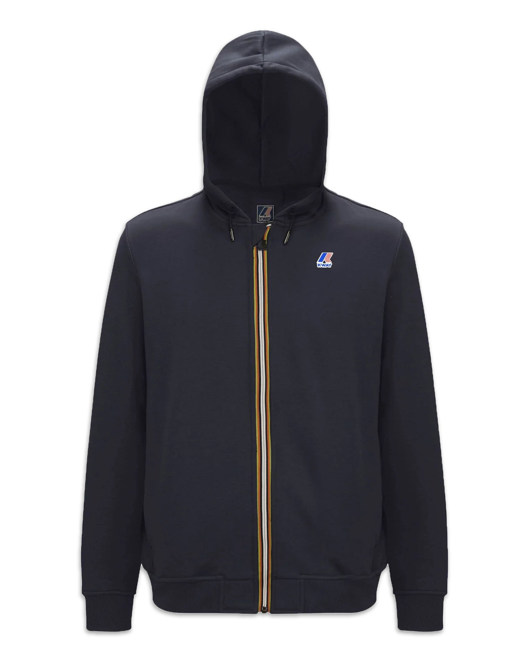 Man Hoodie K-Way Le Vrai Arnel Hv Poly Co Blue Depth