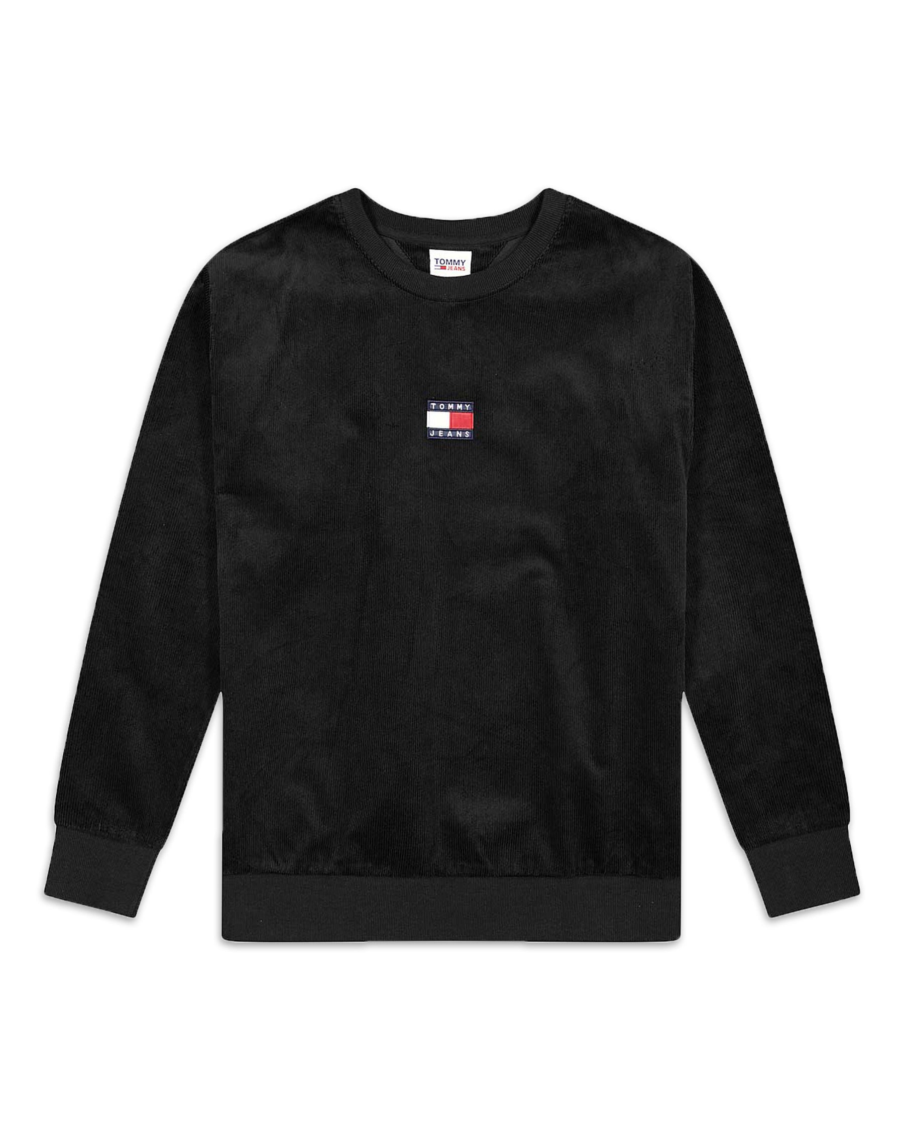 Felpa Velluto Tommy jeans Nero DM0DM11736-BDS
