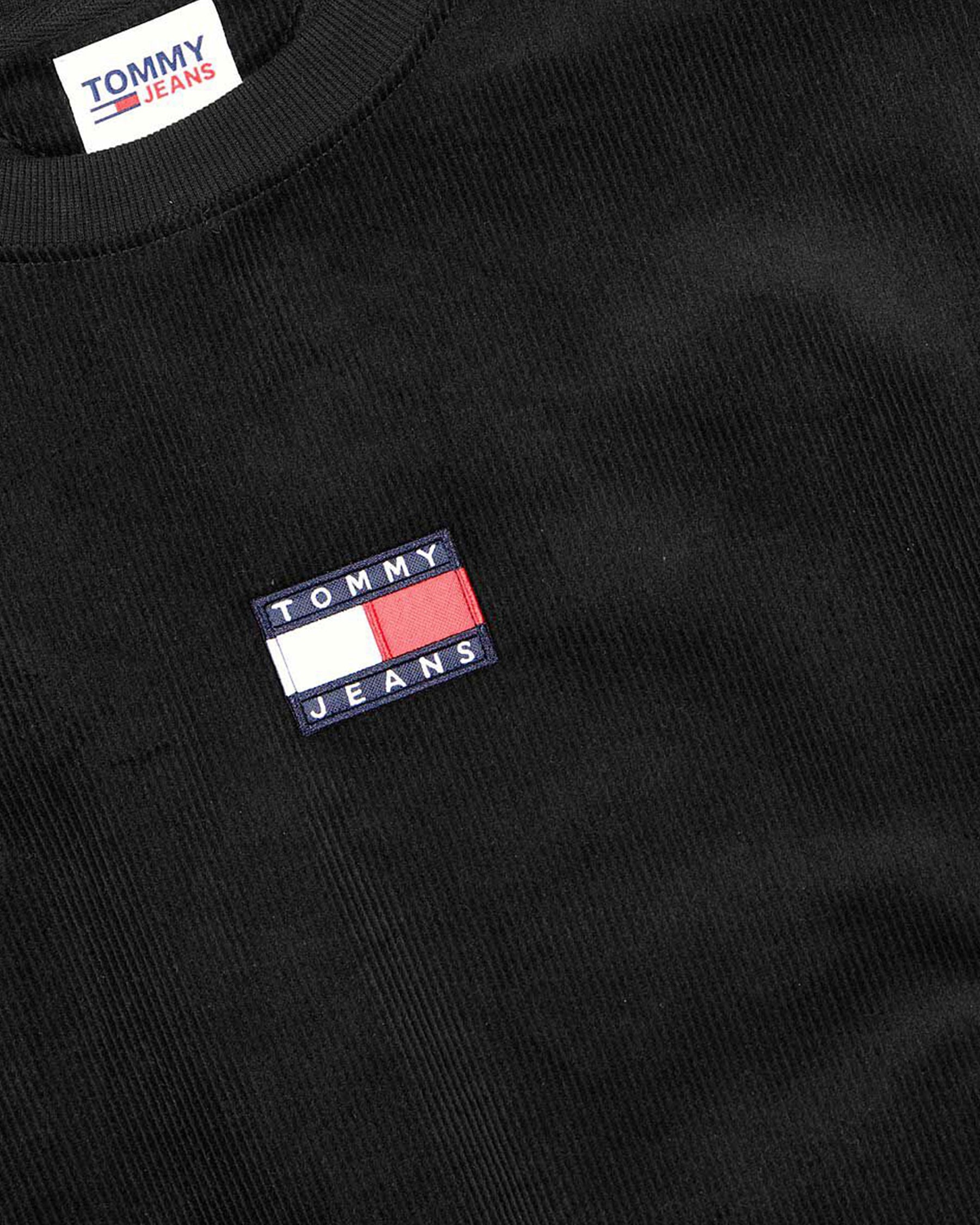Felpa Velluto Tommy jeans Nero DM0DM11736-BDS