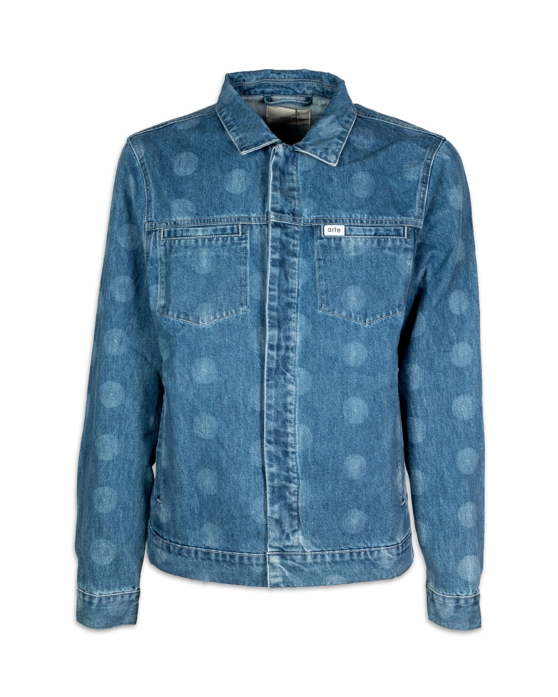 Man Jacket Arte Antwerp Jackson Dots Fade Jeans