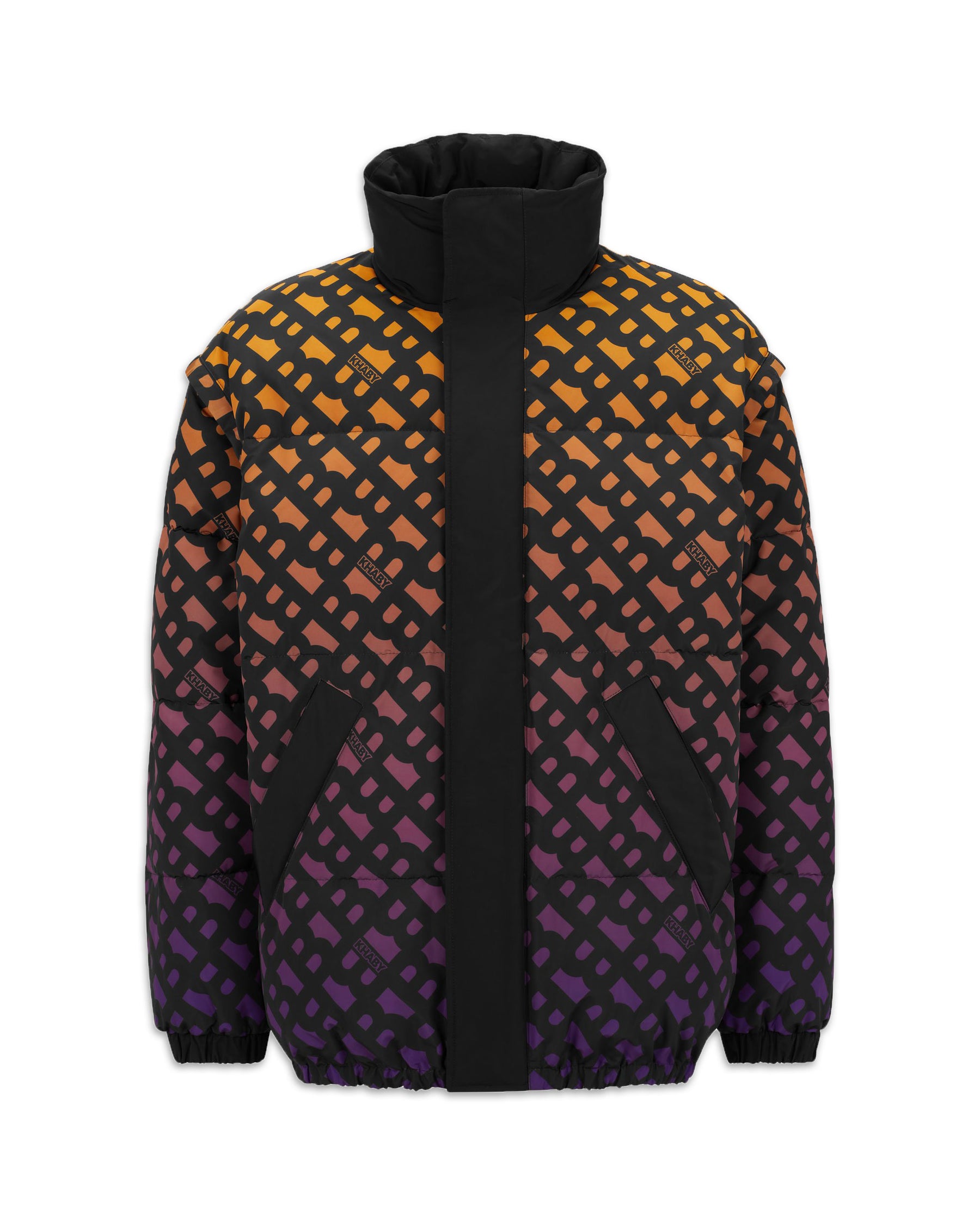 Giubbino Boss x Khaby Con Monogrammi Sfumati Reversibile