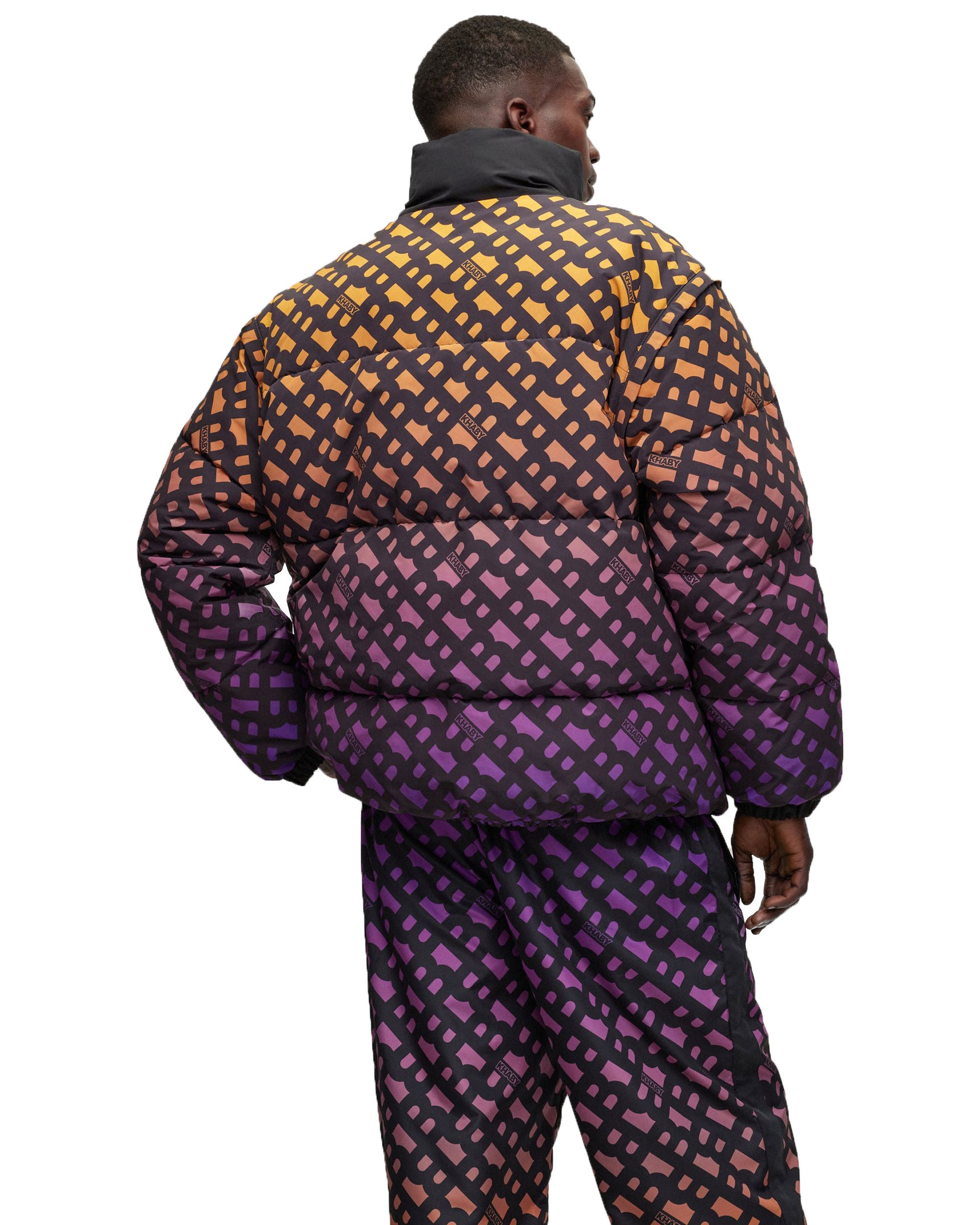 Giubbino Boss x Khaby Con Monogrammi Sfumati Reversibile