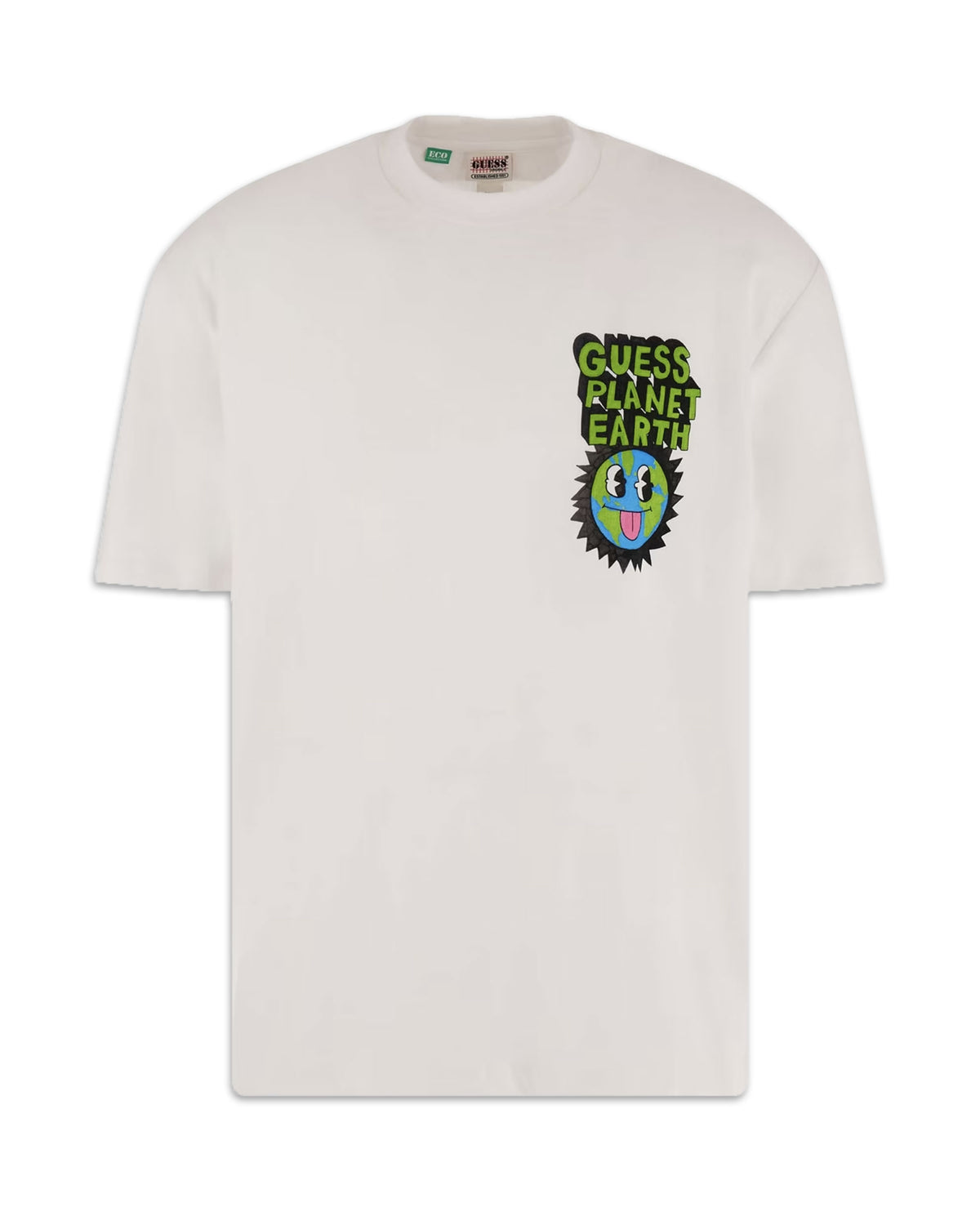 Guess Originals Earth Day Planet Tee White