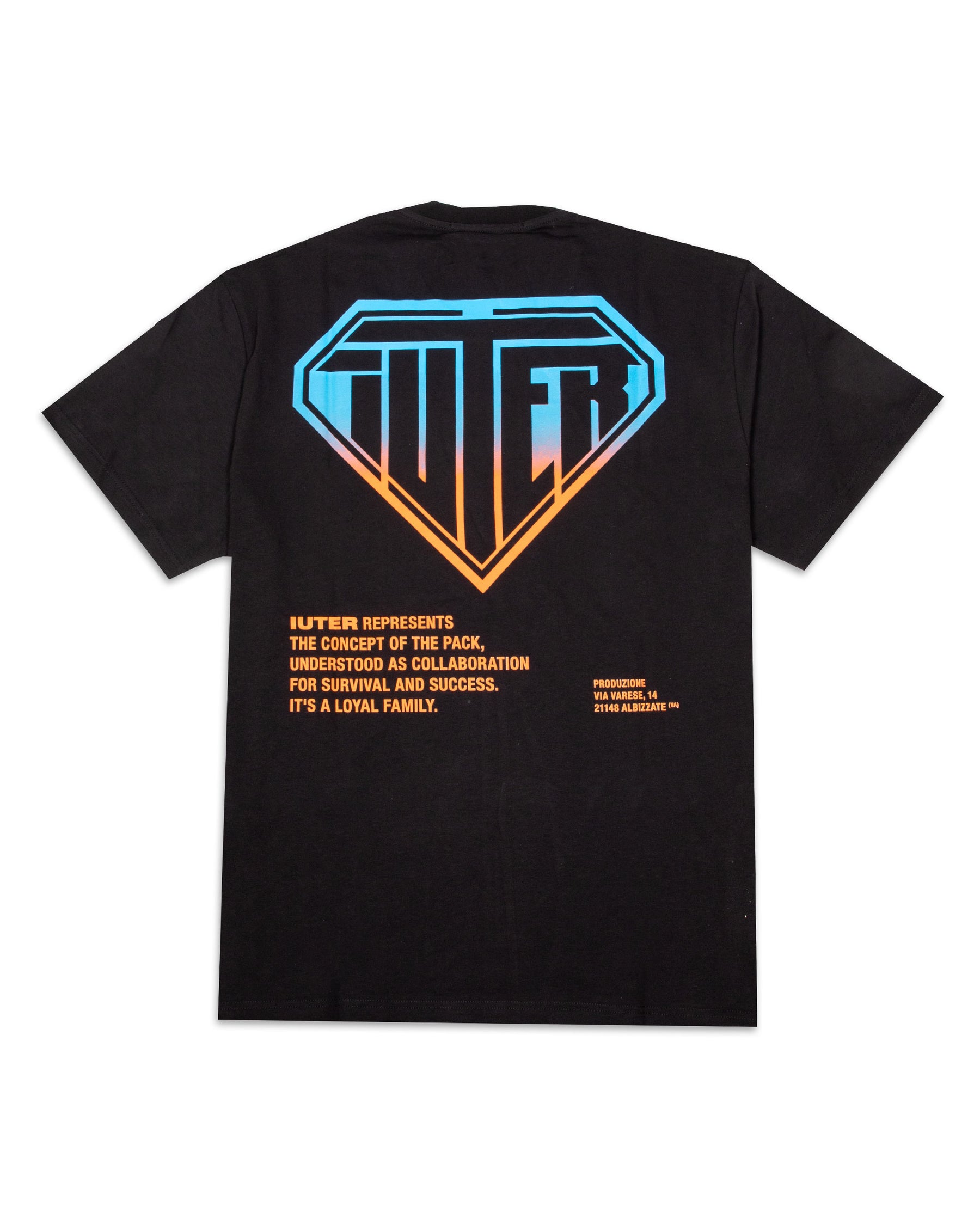 Double Logo T-Shirt Uomo 22SITS02-Black