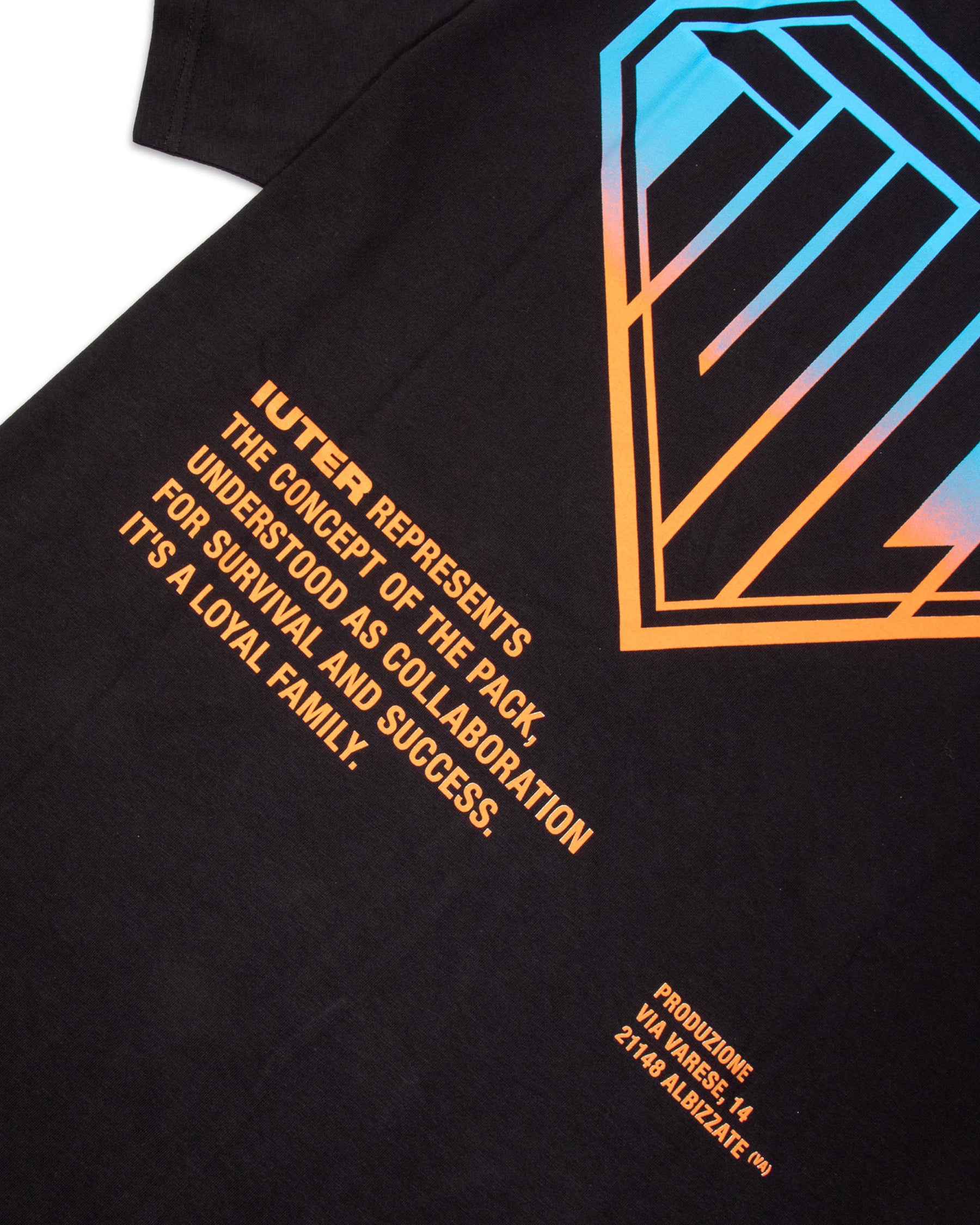 Double Logo T-Shirt Uomo 22SITS02-Black