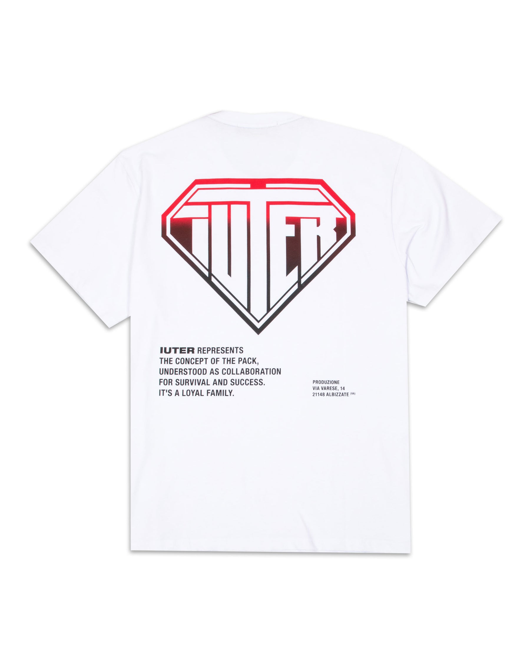 Iuter Double Logo Tee 21WITS02-BIANCO