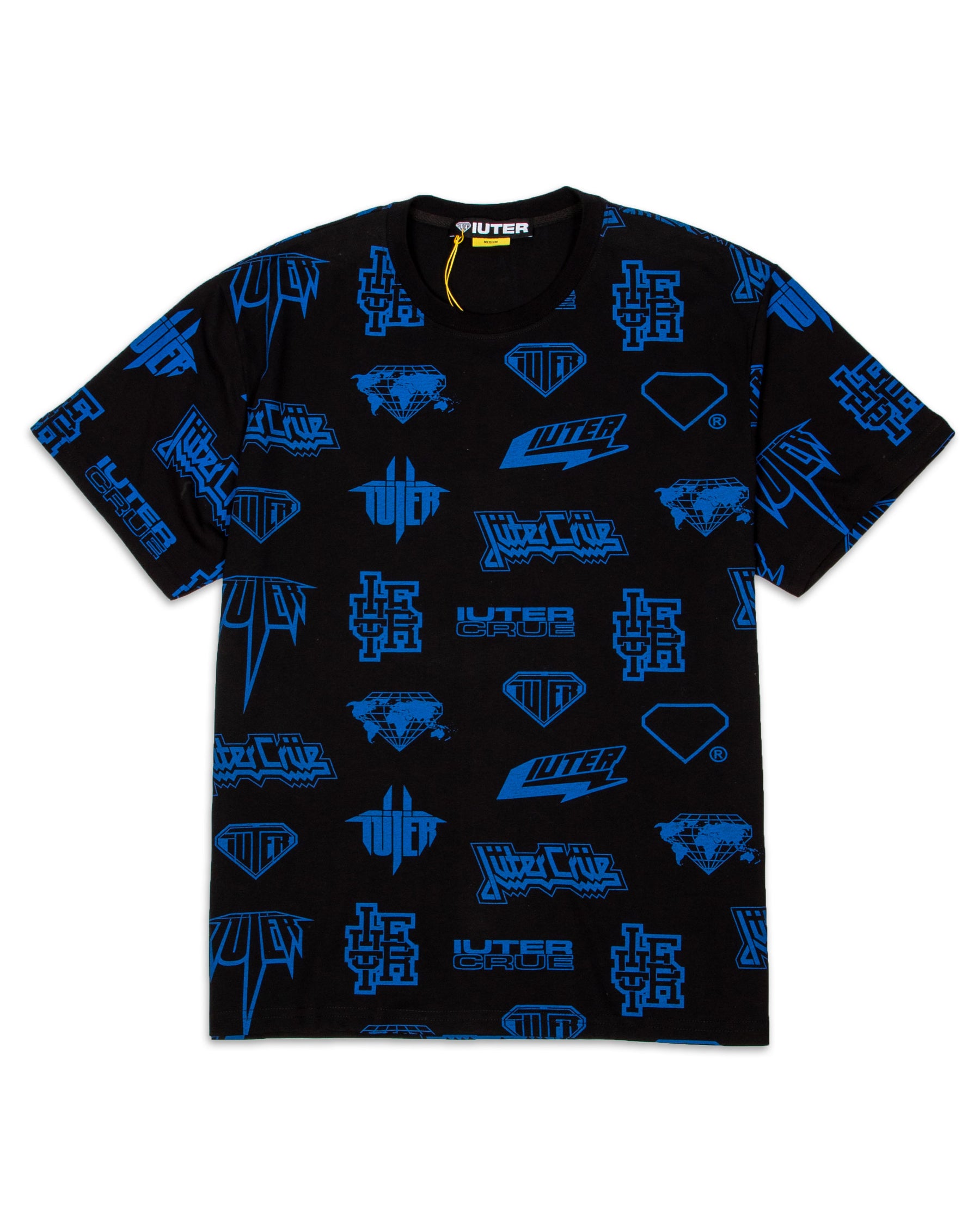Iuter Horn Allover Tee 21WITS03-NERO