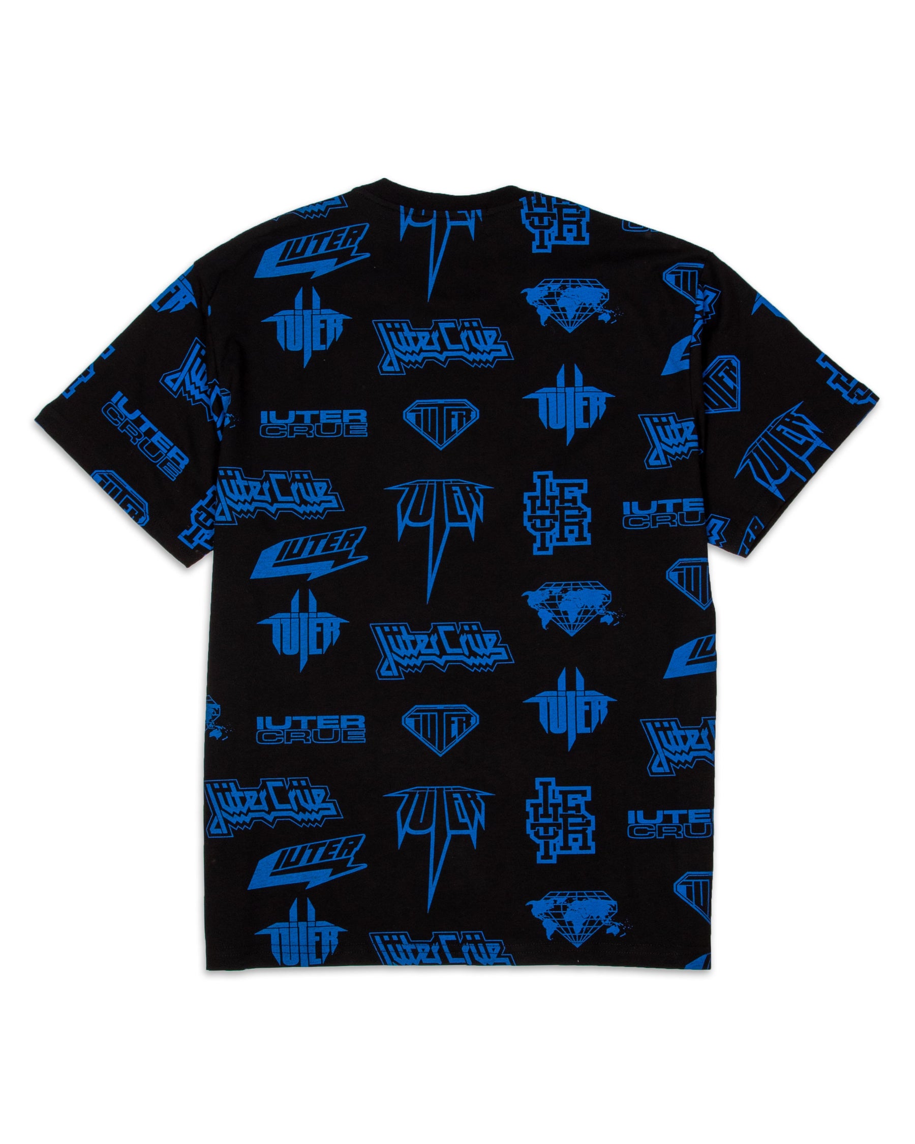 Iuter Horn Allover Tee 21WITS03-NERO