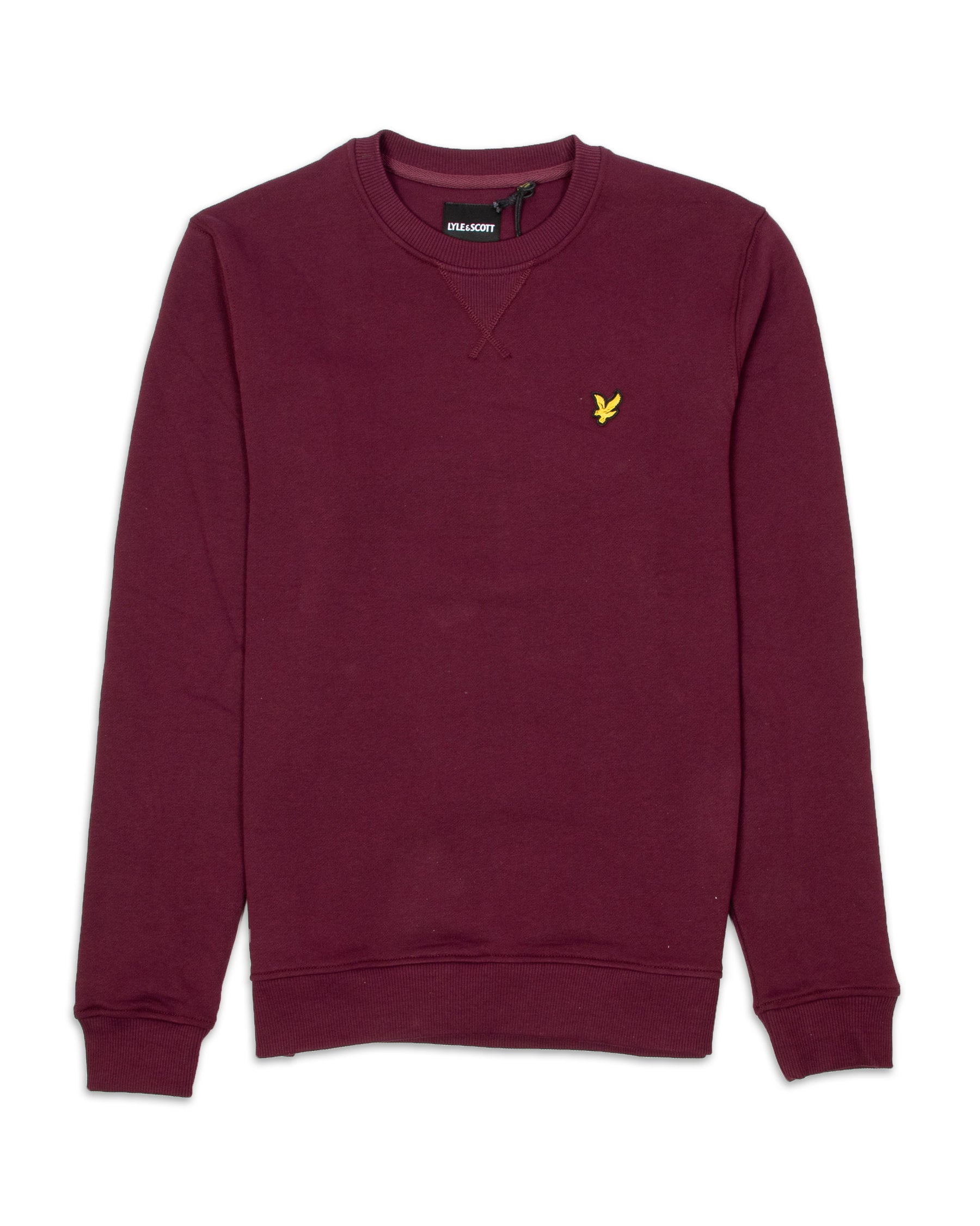 Lyle And Scott Crewneck Brushed Bordeaux ML1131V-Z562