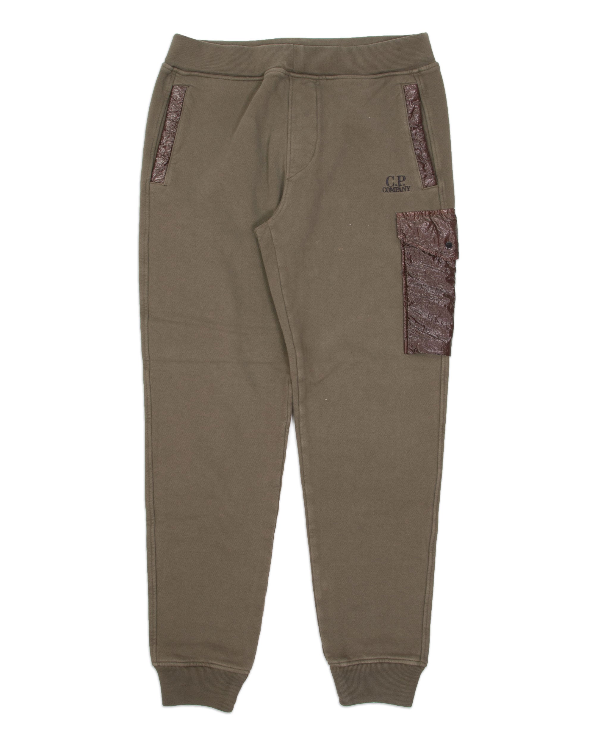Pantaloni C.P. Company Jogger In Fleece Verde – Taglia Large / W34 – Nuovi Con Etichette - Foto 4