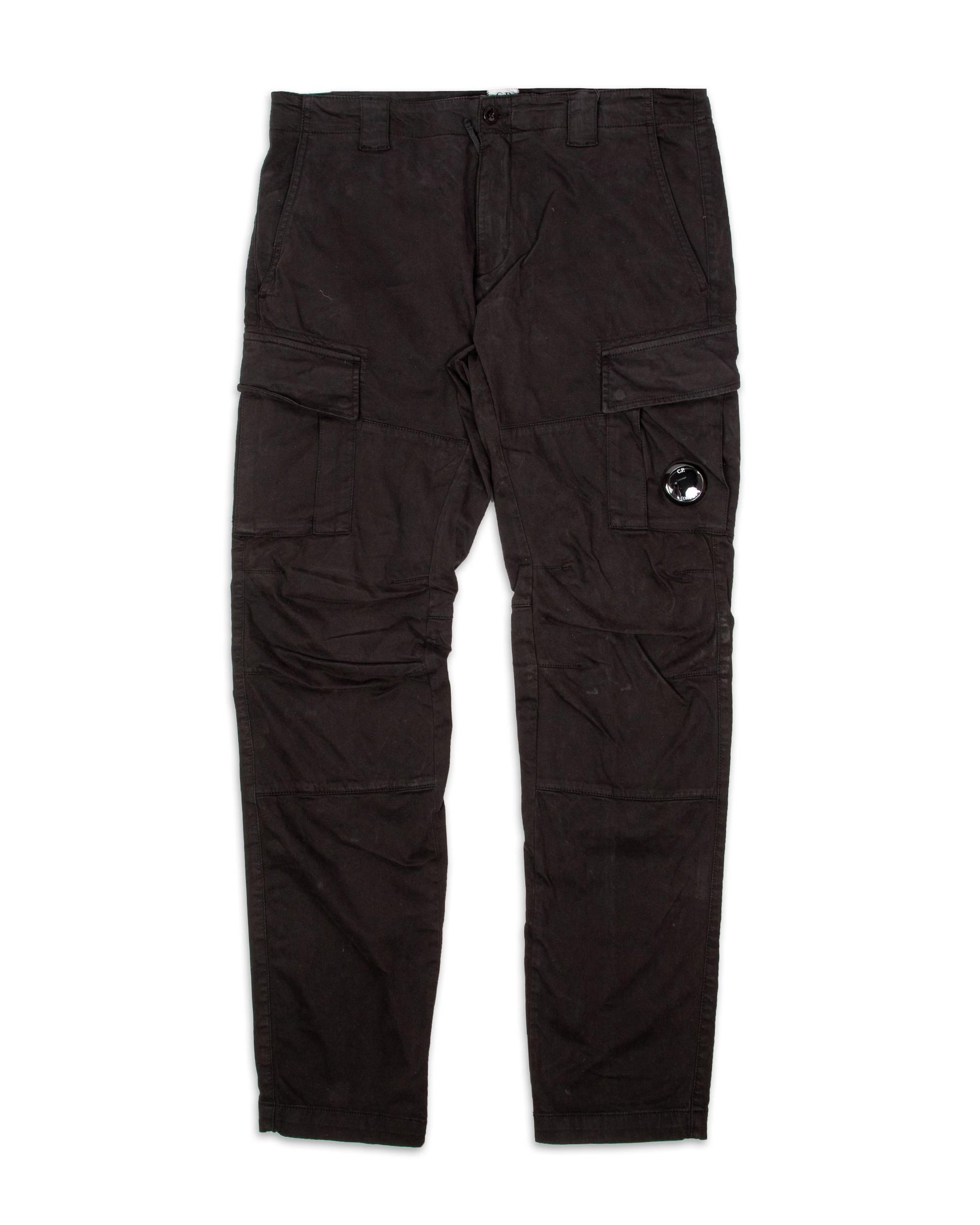 Pantalone CP Company Streatch Satin Cargo Nero
