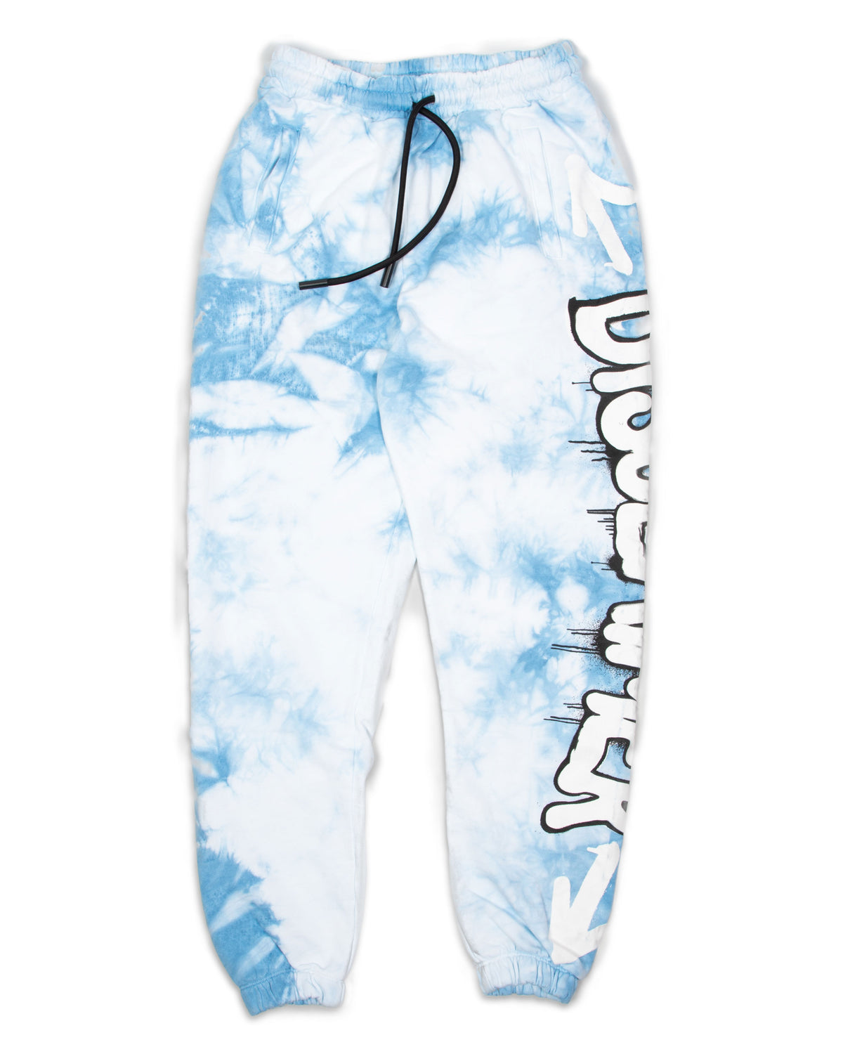 Pantalone Uomo Disclaimer Big Logo Azzurro