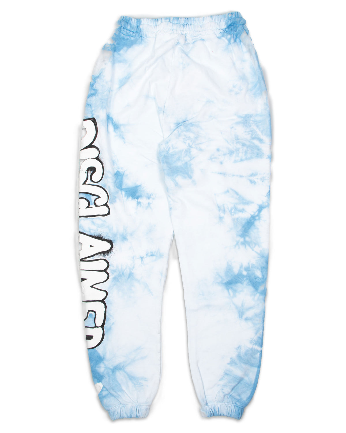 Pantalone Uomo Disclaimer Big Logo Azzurro