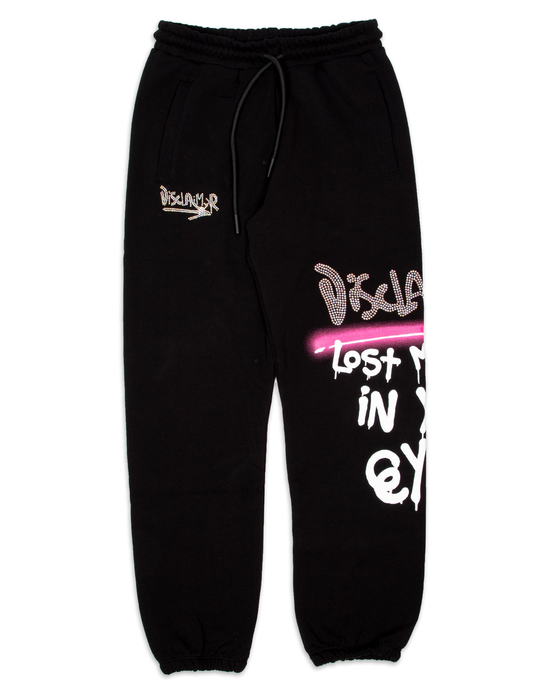 Pantalone Disclaimer Brillantini Nero 21IDS50938