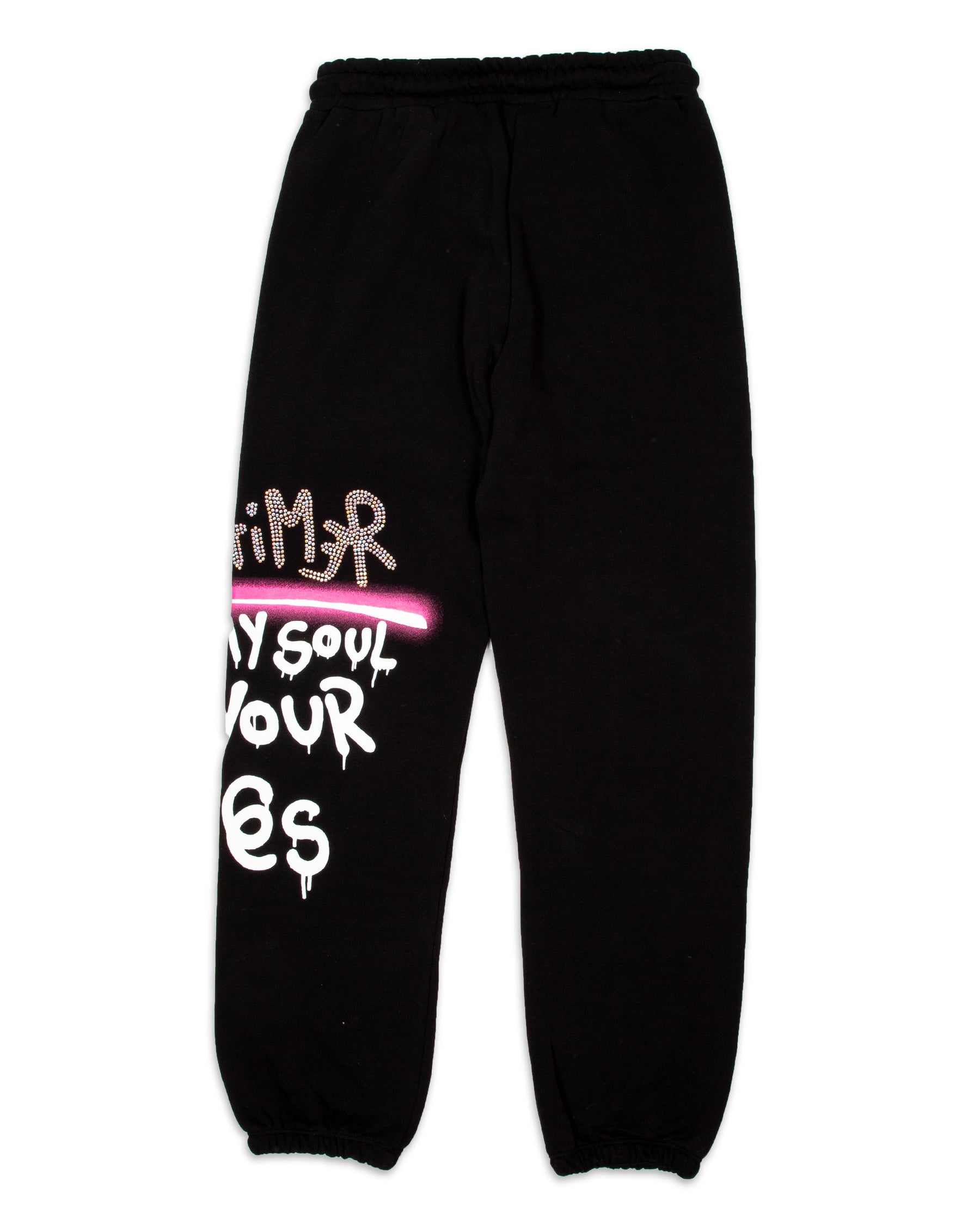 Pantalone Disclaimer Brillantini Nero 21IDS50938