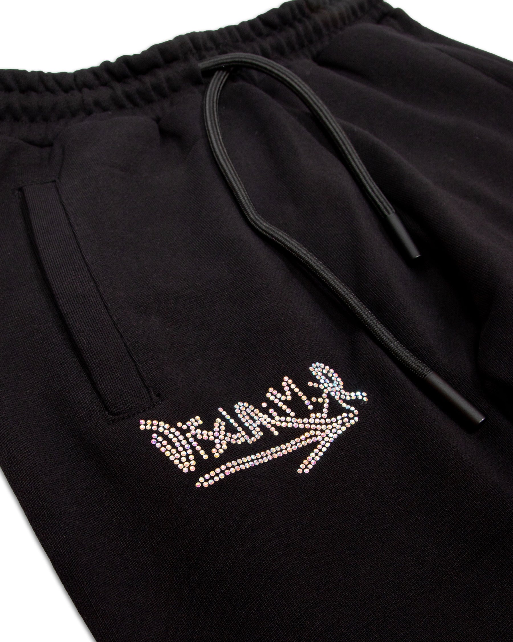 Pantalone Disclaimer Brillantini Nero 21IDS50938