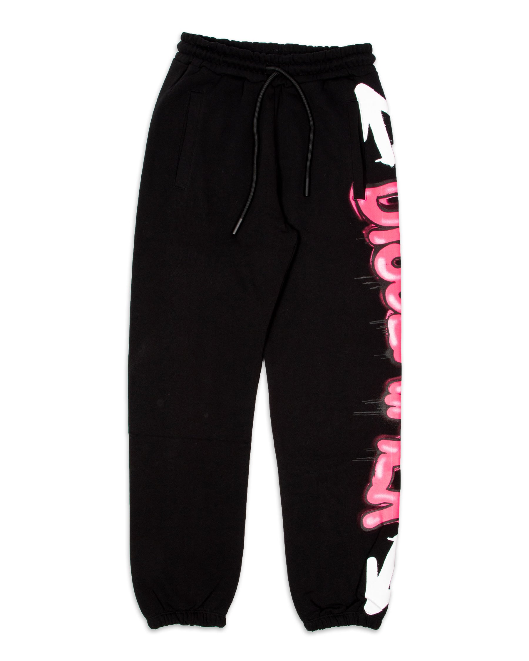 Pantalone Disclaimer Classic Logo Nero Fuxia 21IDS50942