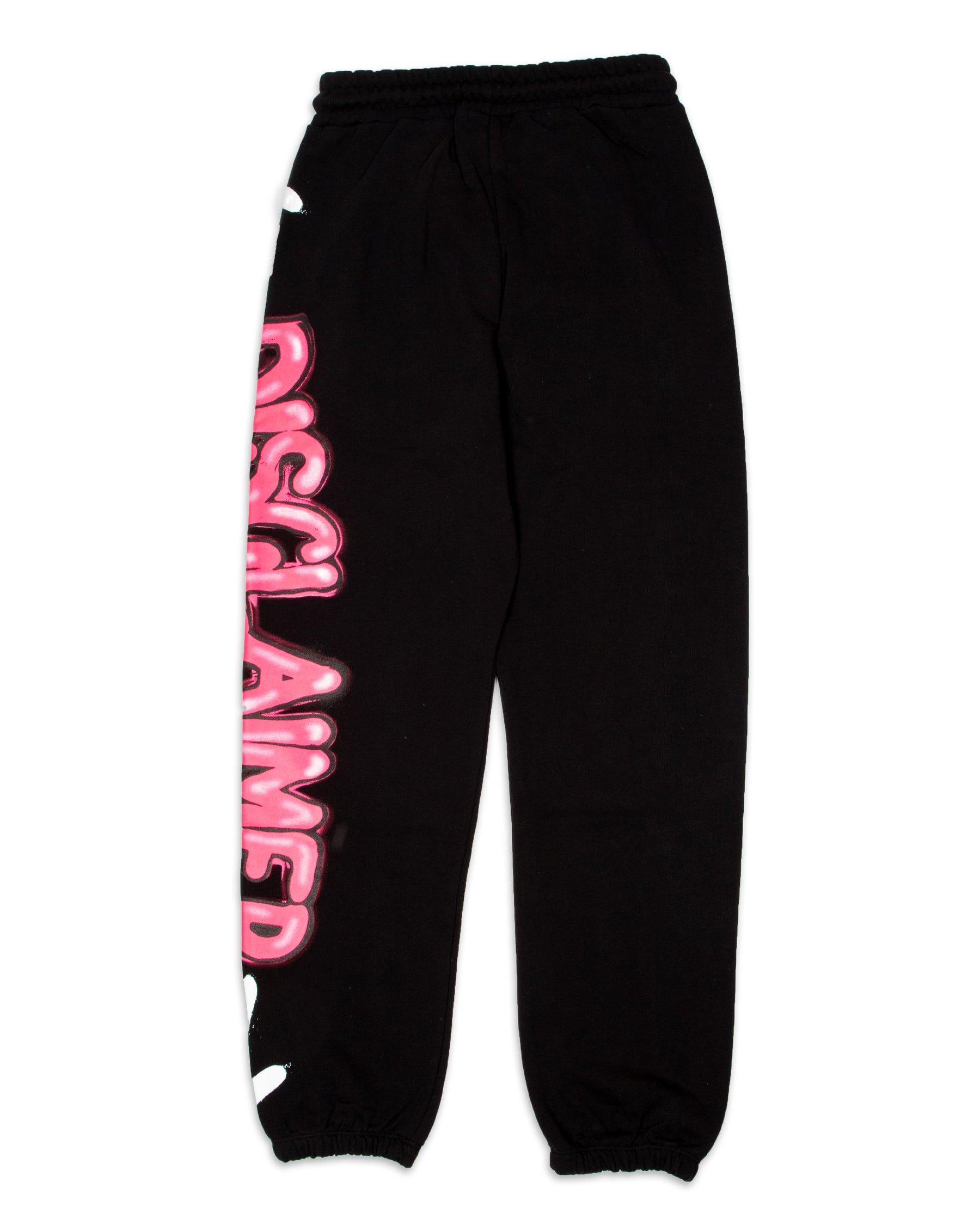 Pantalone Disclaimer Classic Logo Nero Fuxia 21IDS50942