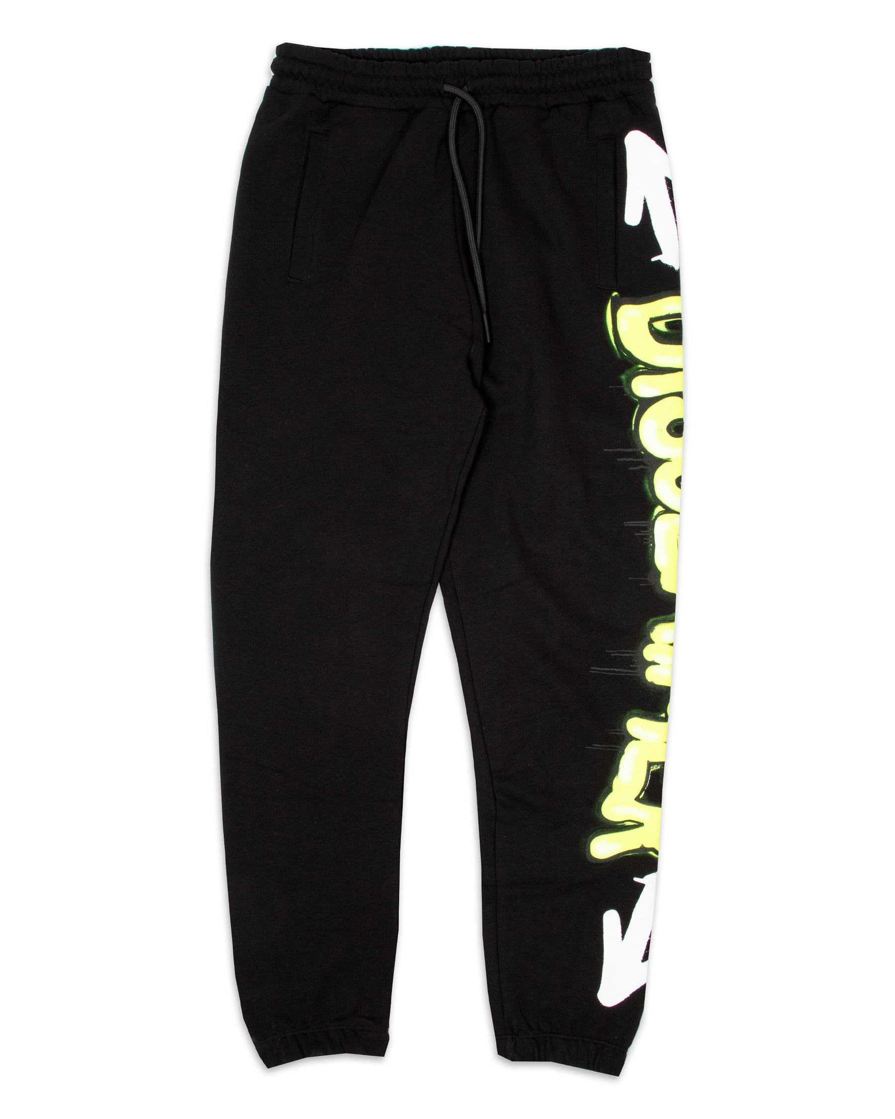 Pantalone Disclaimer Classic Logo Nero Giallo 21IDS50960