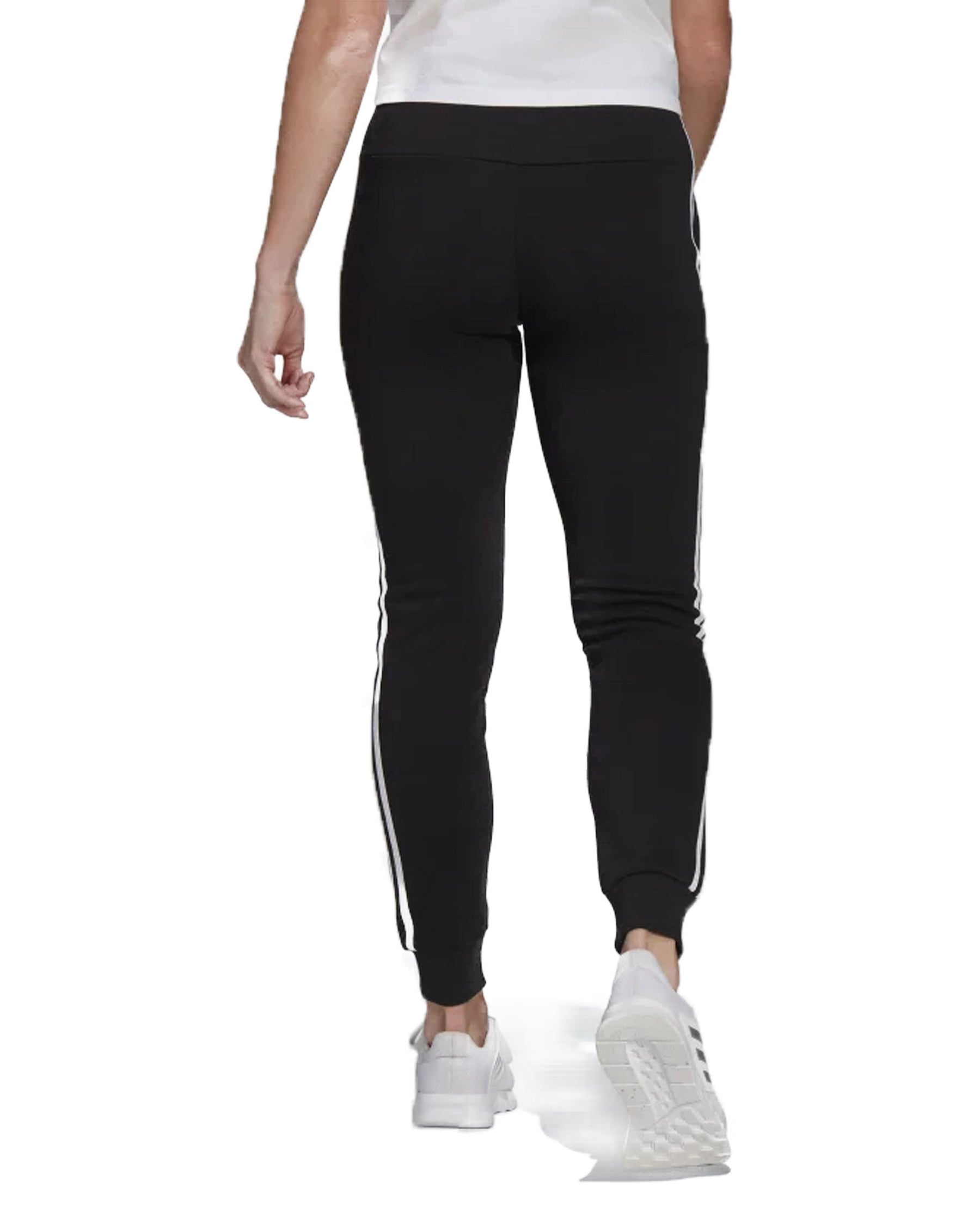 Woman Trousers Adidas Pantalone 3 Stripes Black