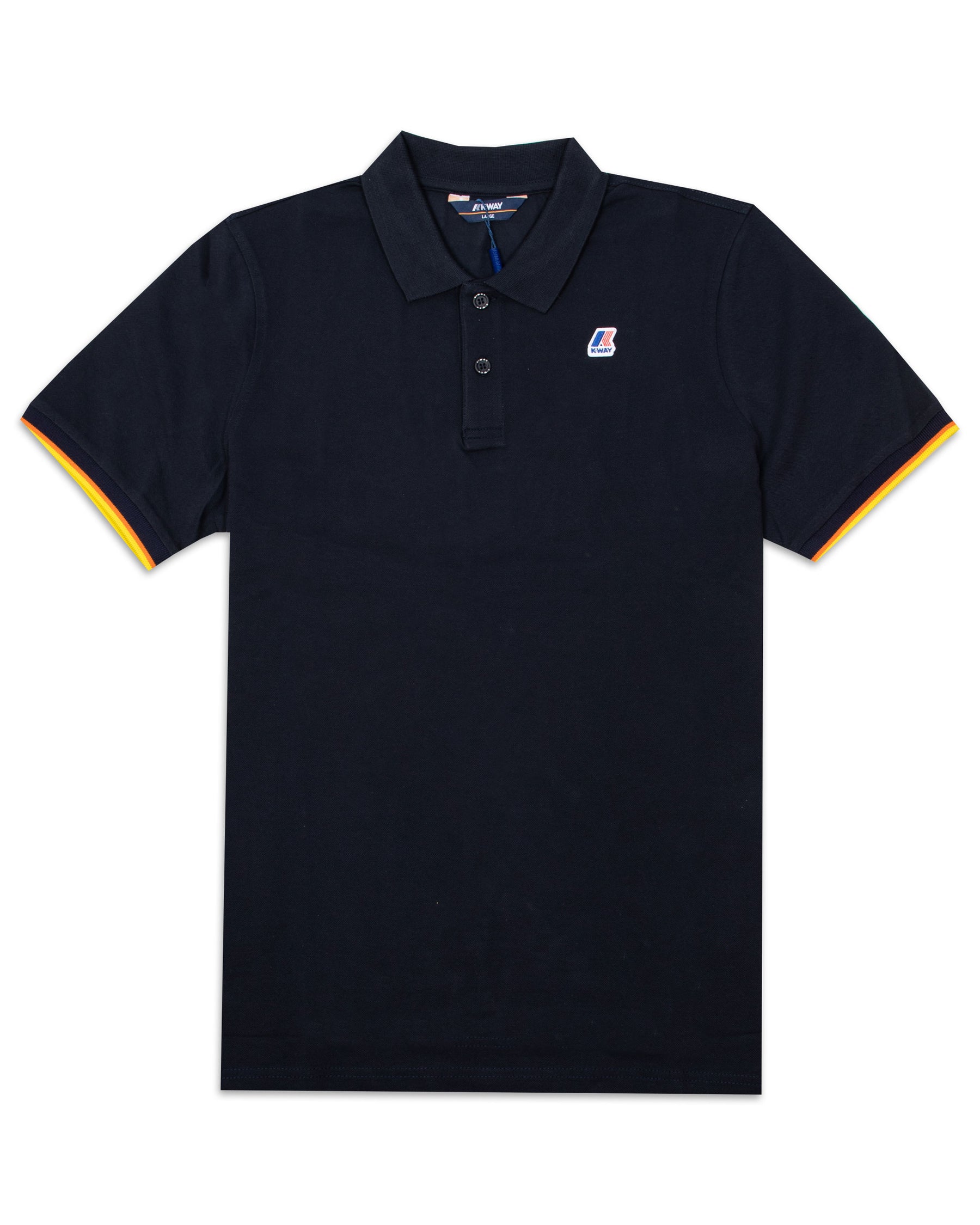 Polo K-Way Vincent Contrast Stretch Blu
