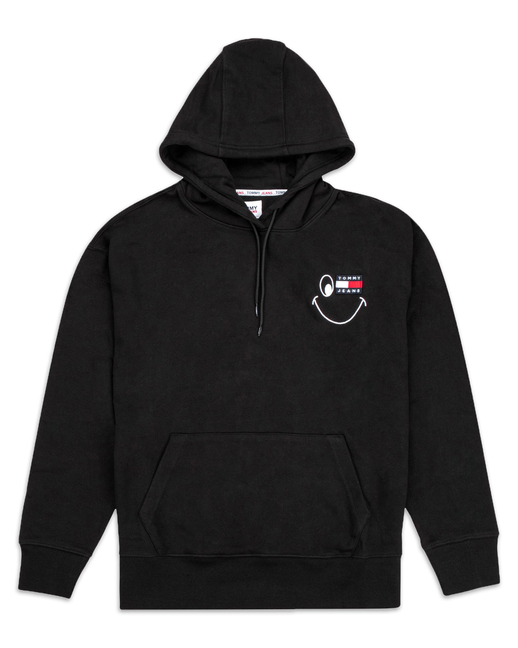 Smile Hoodie Nero Tommy Jeans DM0DM11869-BDS