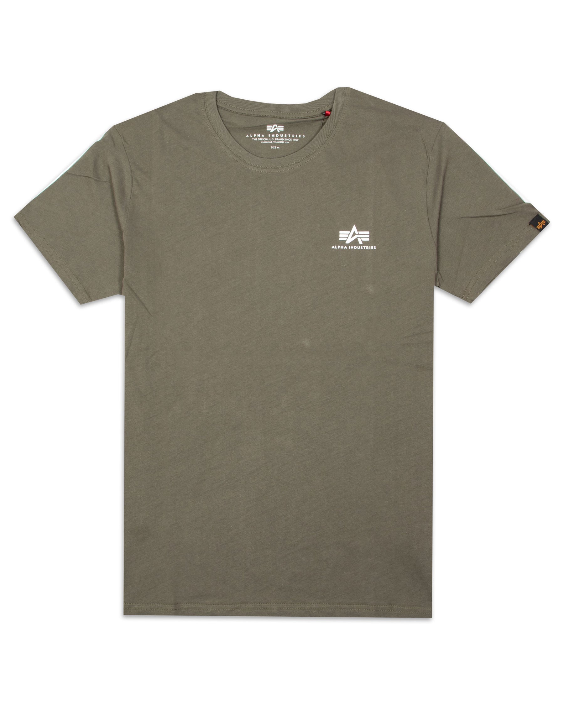 T-Shirt Alpha Industries Basic Small Logo Verde