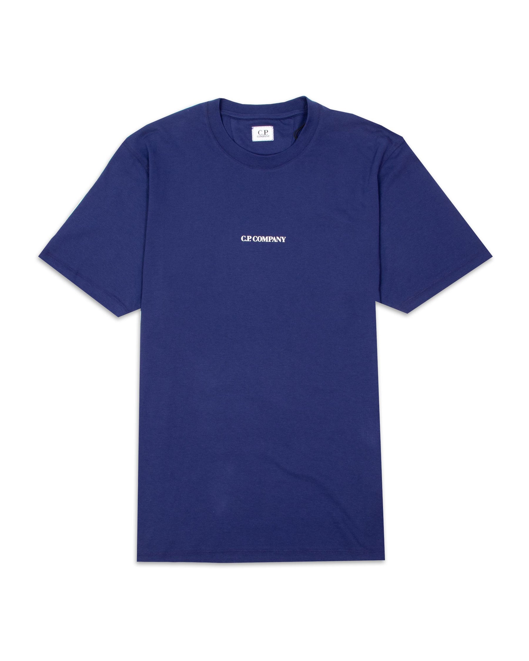 T-Shirt CP Company Jersey 30-1 Blu