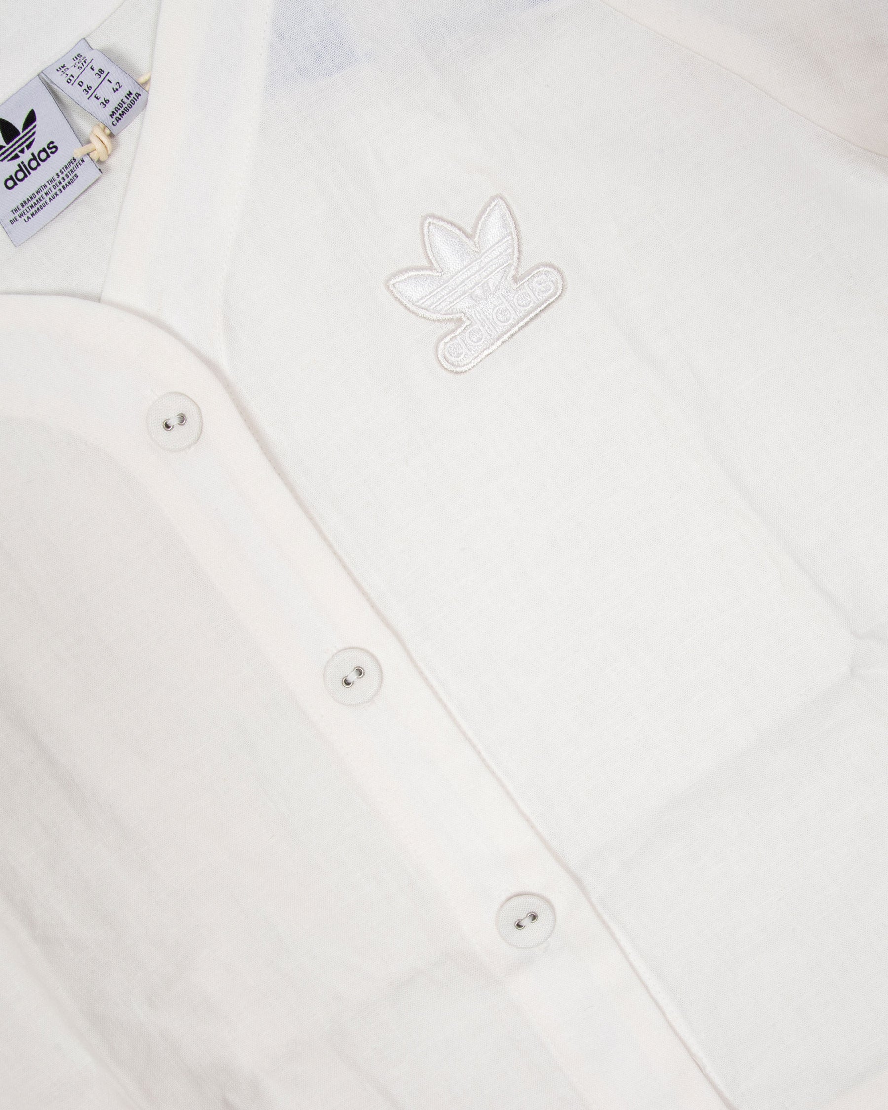 T-Shirt Crop Adidas Bianca