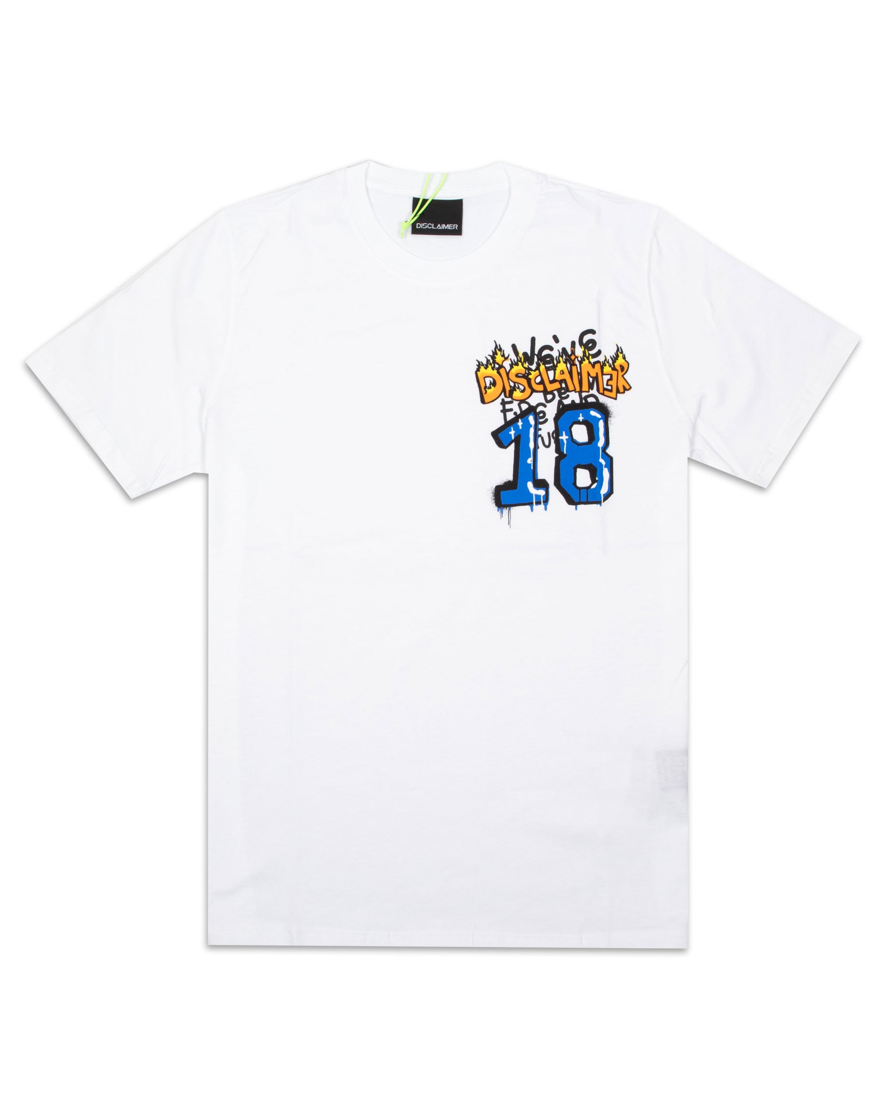 T-Shirt Disclaimer Uomo Bianco